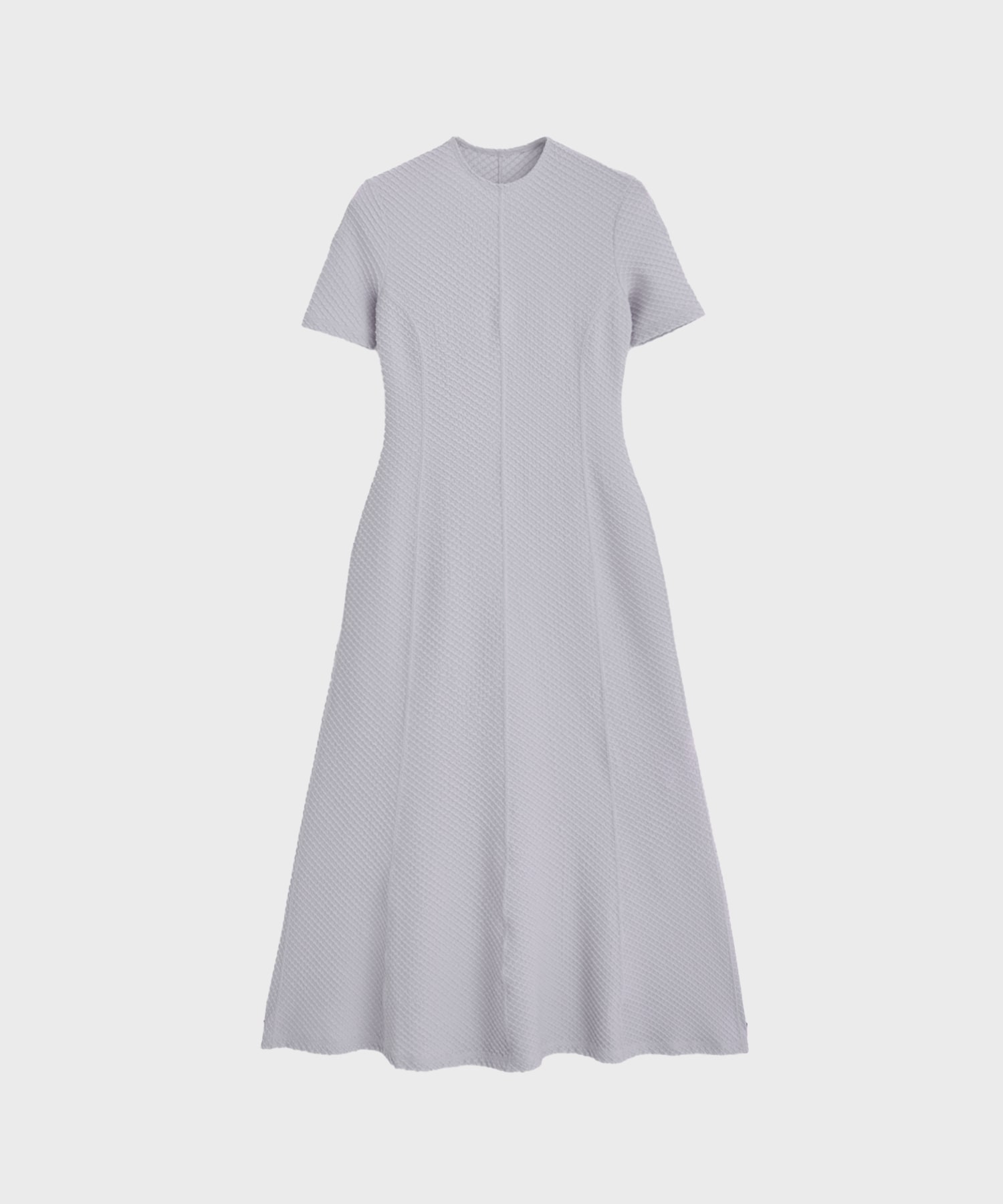 Shirring Jersey Jacquard Dress