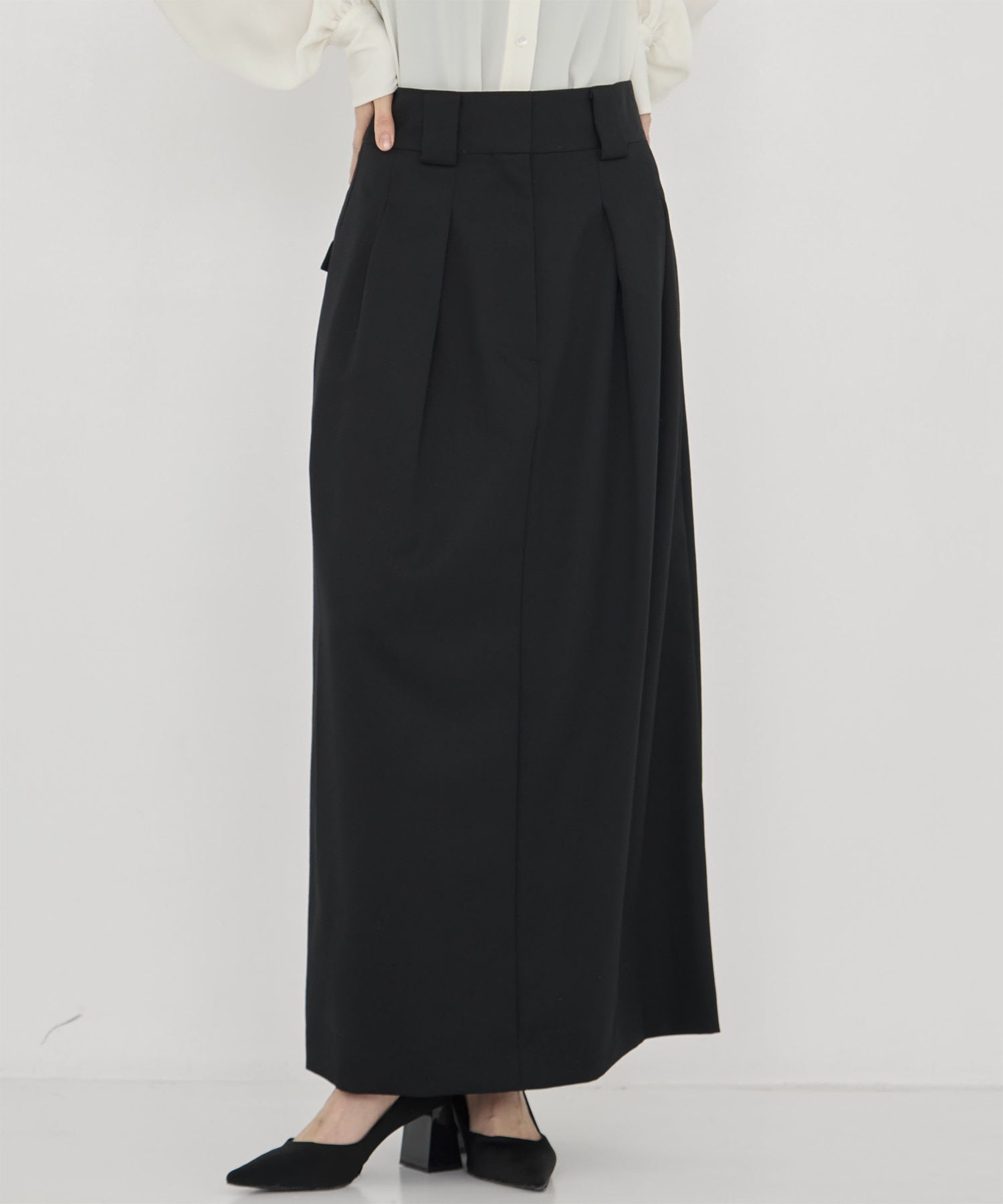 BLACK FORMAL HIGH WAIST SKIRT