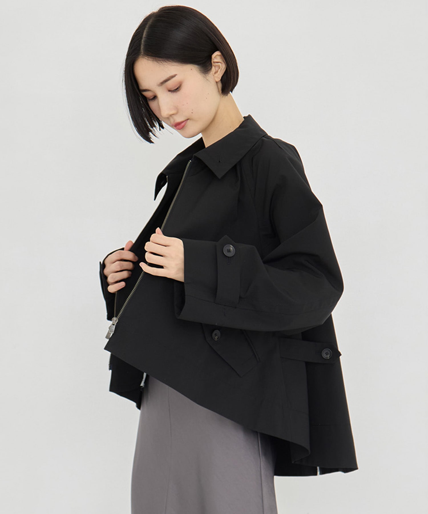 Short Balmacaan Blouson