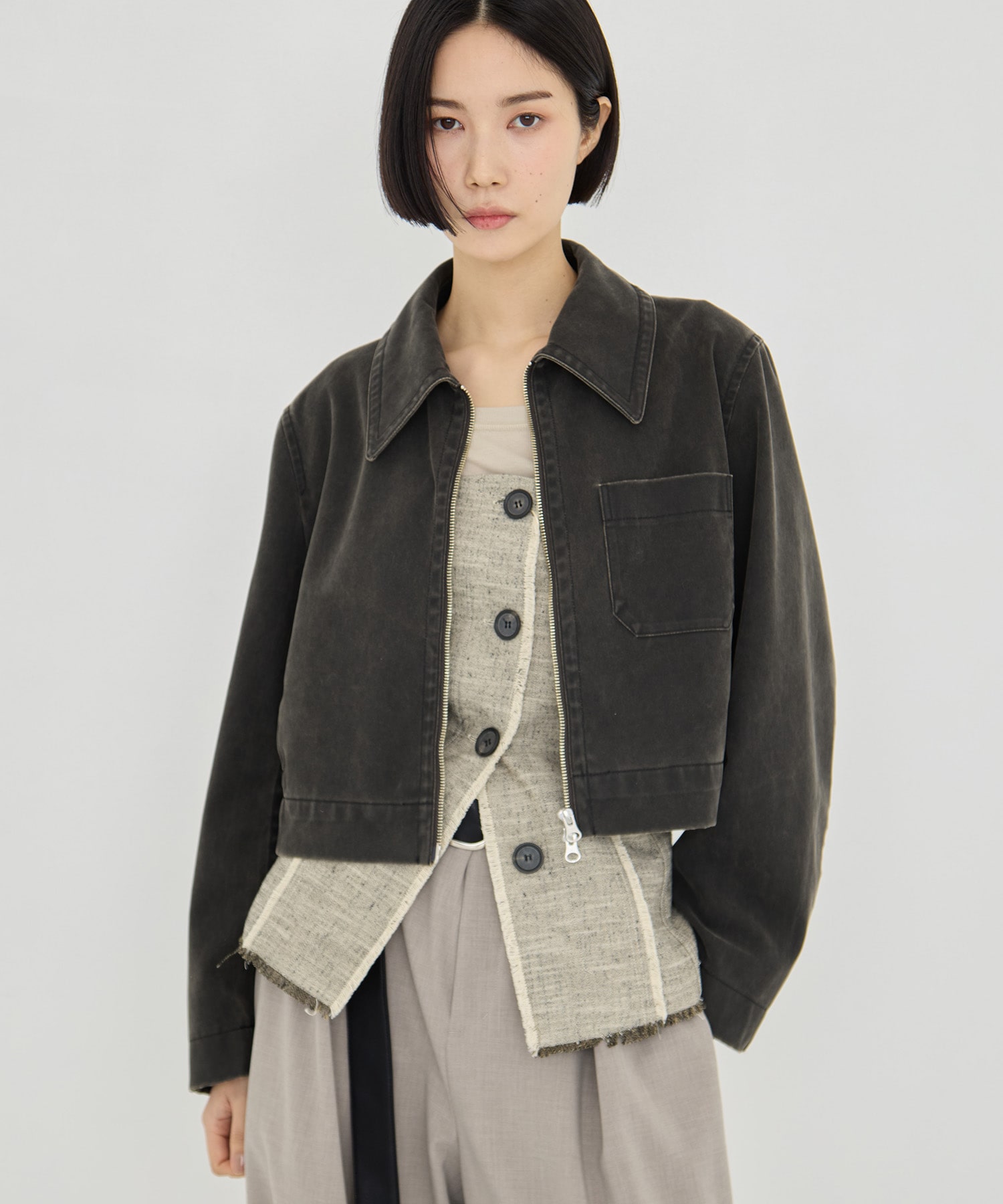 Suede Short Jacket