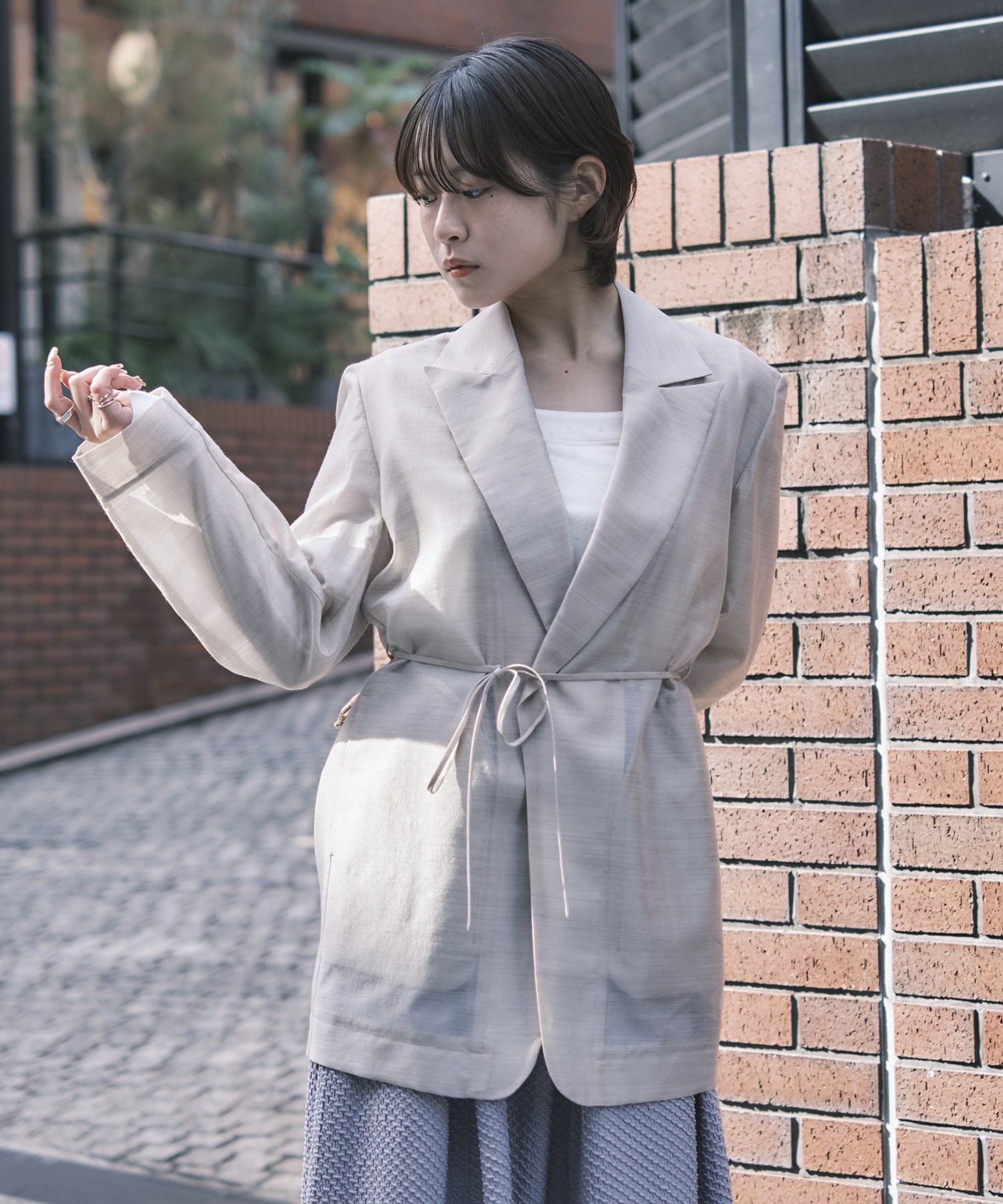 Wool Nylon Shimmering Jacket
