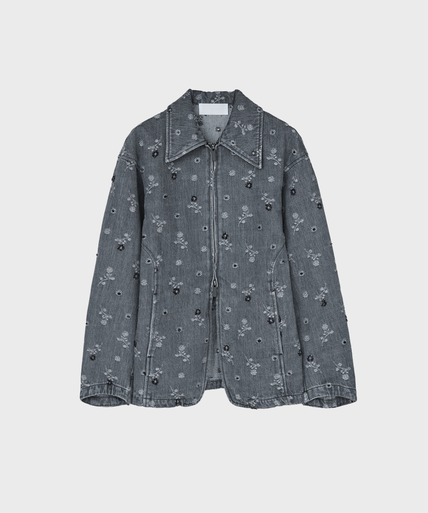 Floral Jacquard Denim Jacket