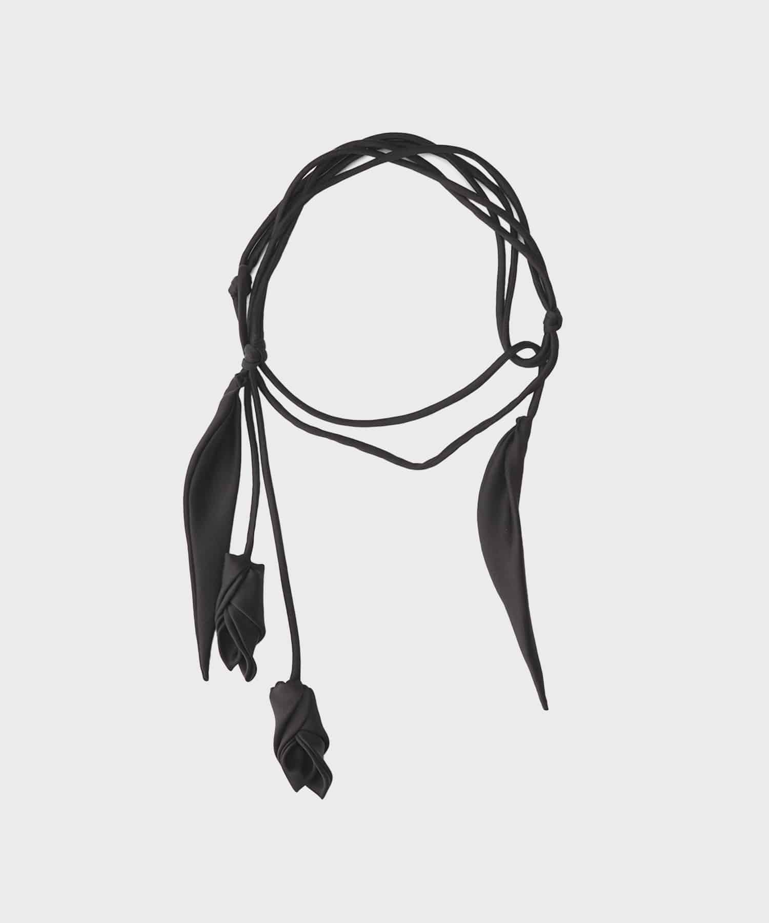 Floral Motif Silk Belt