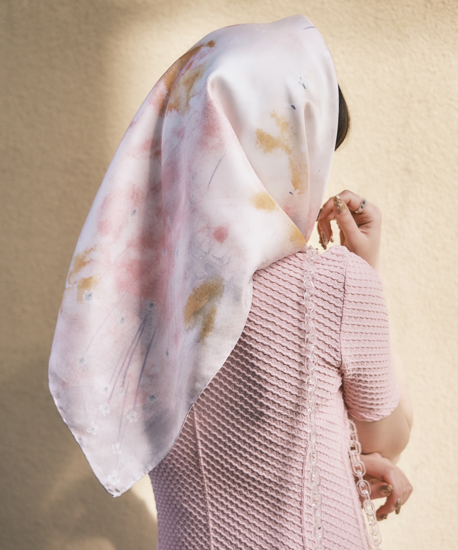 Hand Printed Silk Scarf