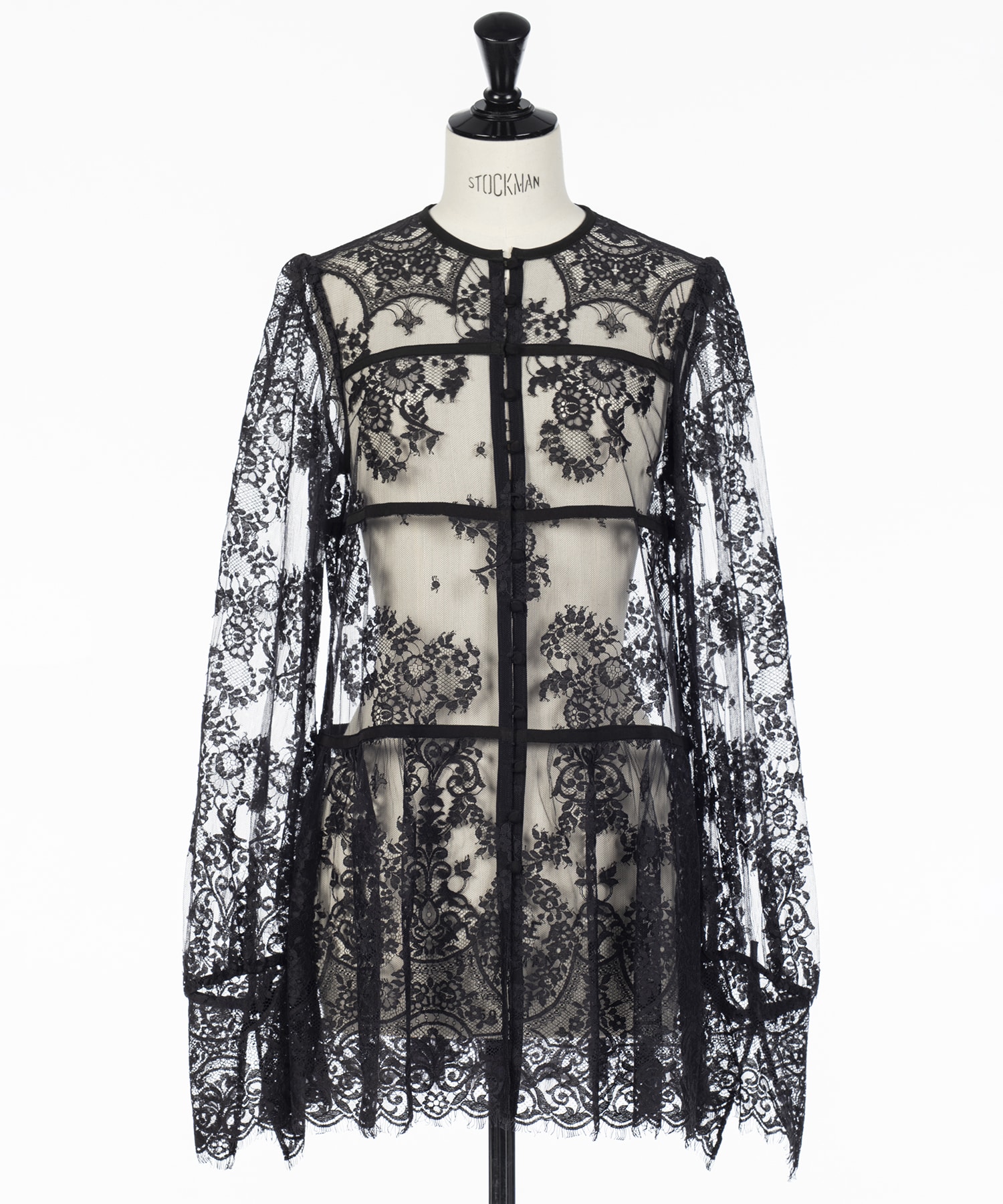 LACE GATHERED BLOUSE