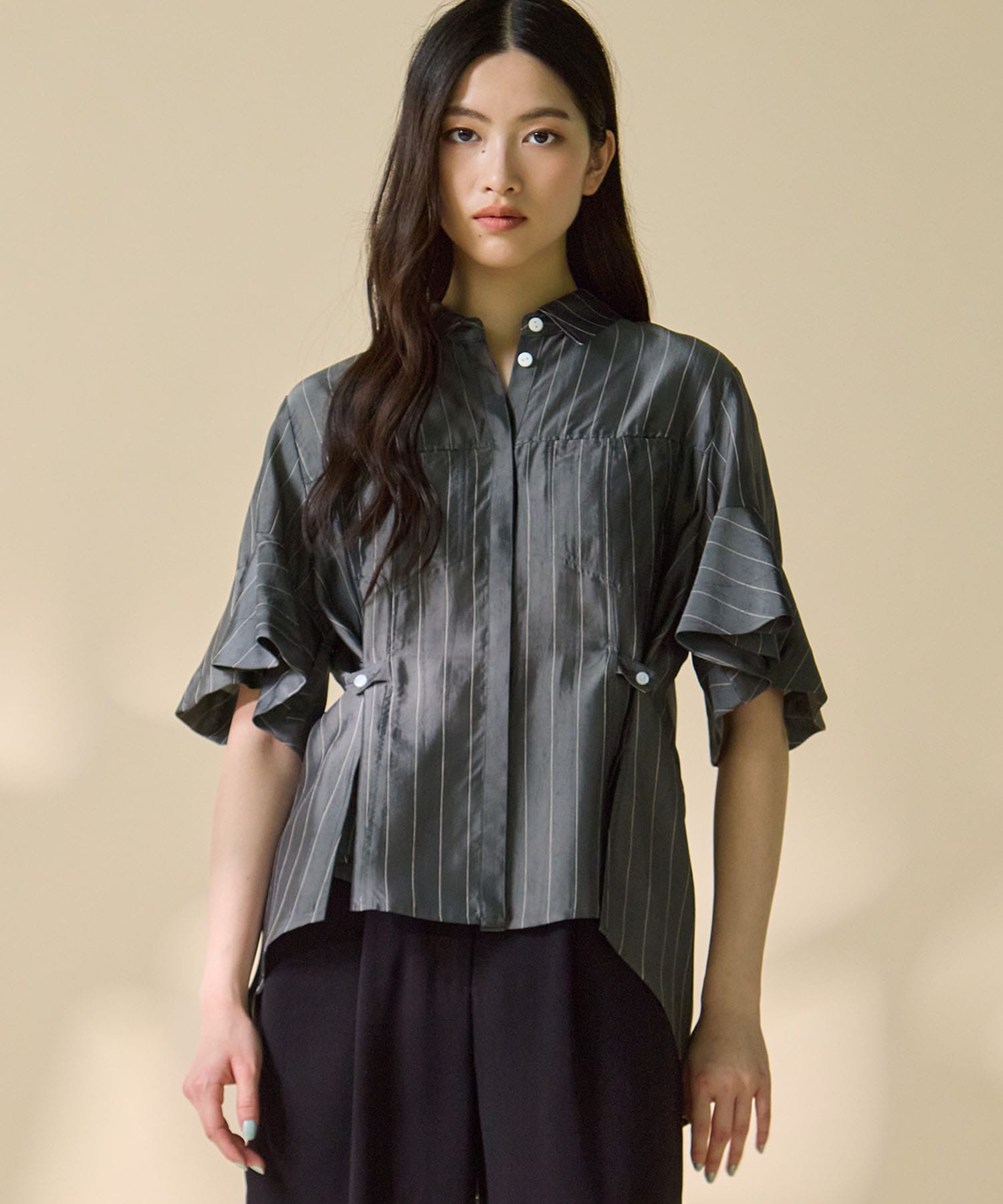 Hem Flare 2way Blouse