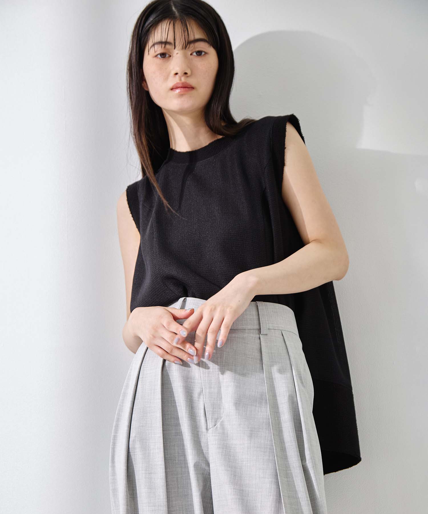 Sleeveless Washable Mesh Blouse