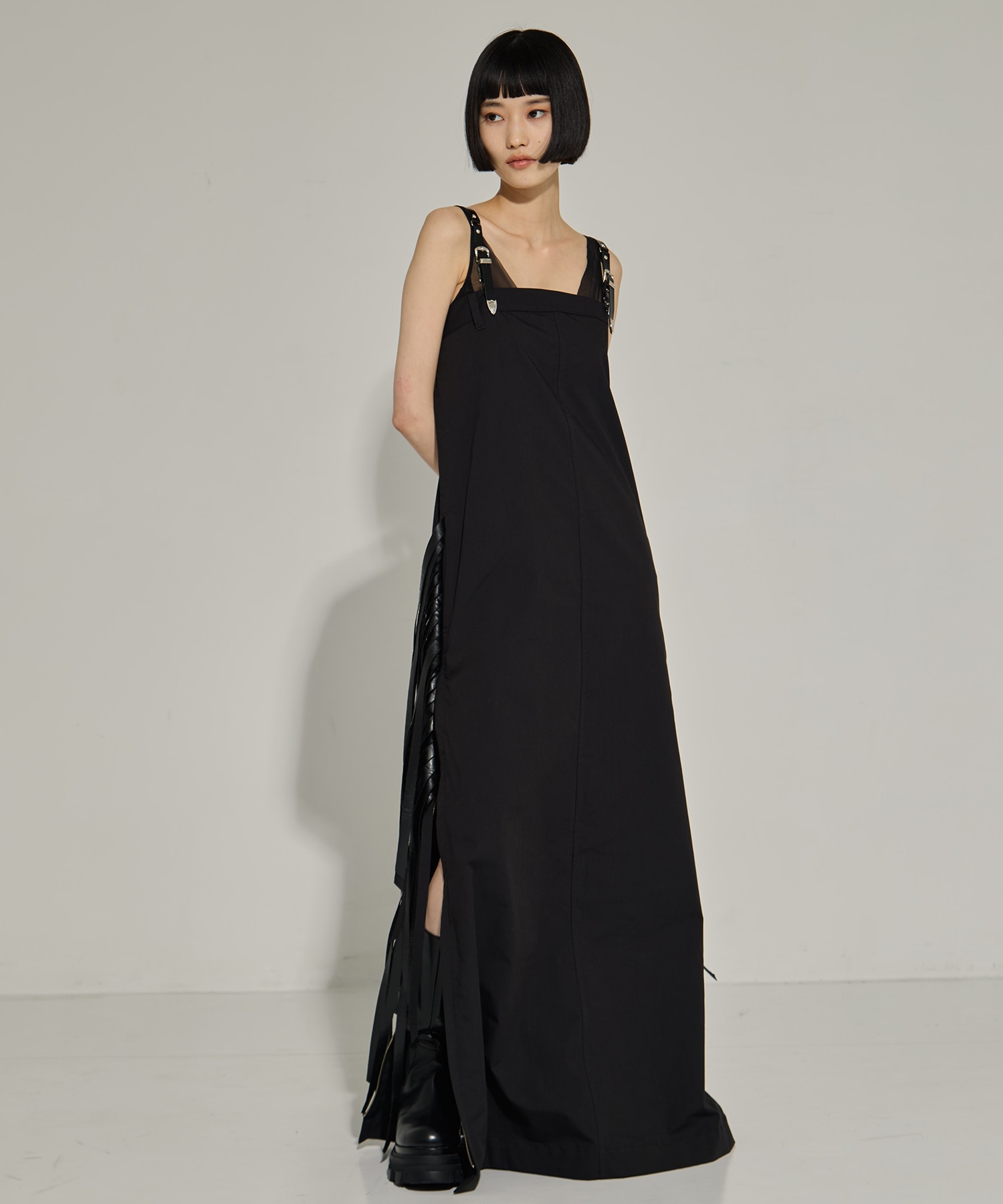 Twill fringe dress