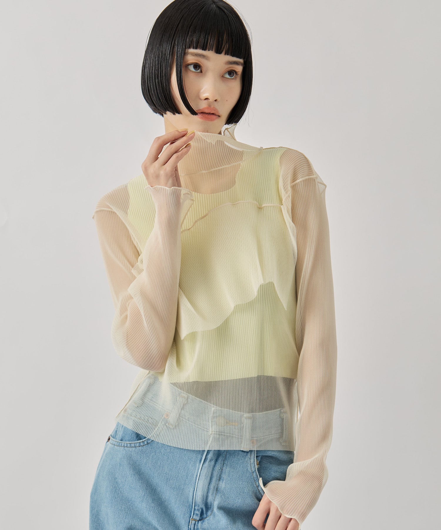 GHOST TODO TOP *LONGSLEEVE HIGHNECK +INNER