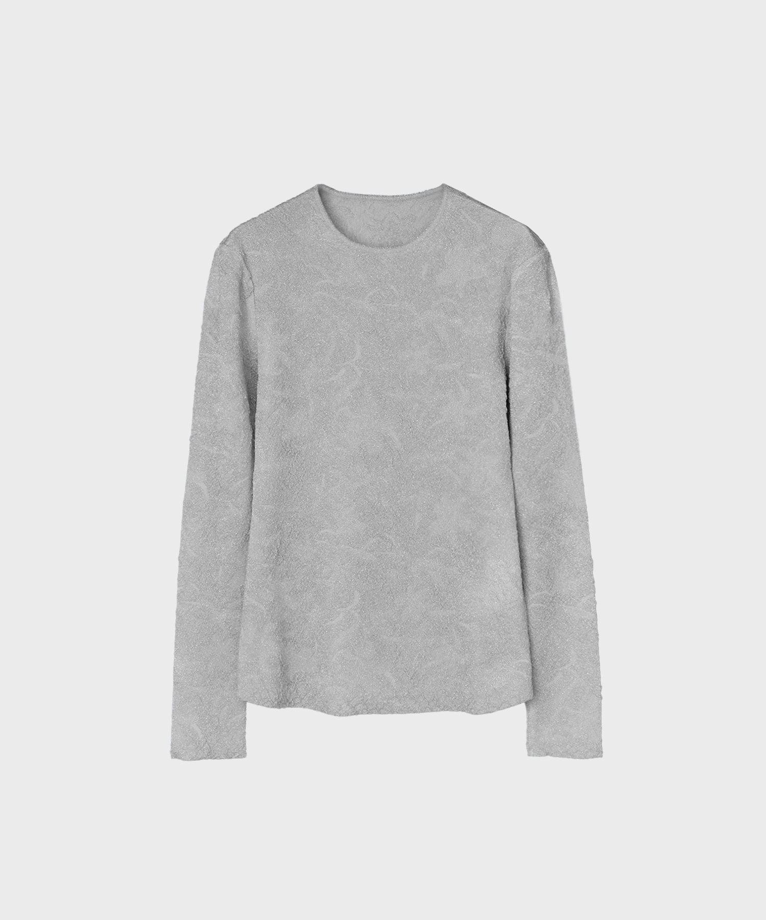 Floral Jacquard Sheer Knit Top