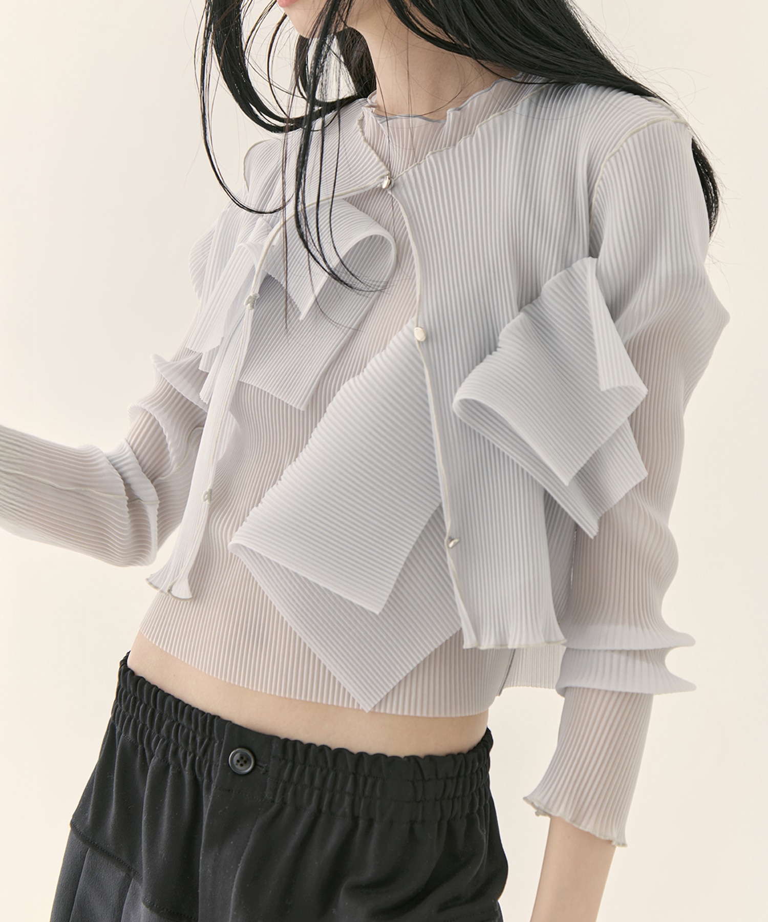 別注 SHEER CARDIGAN