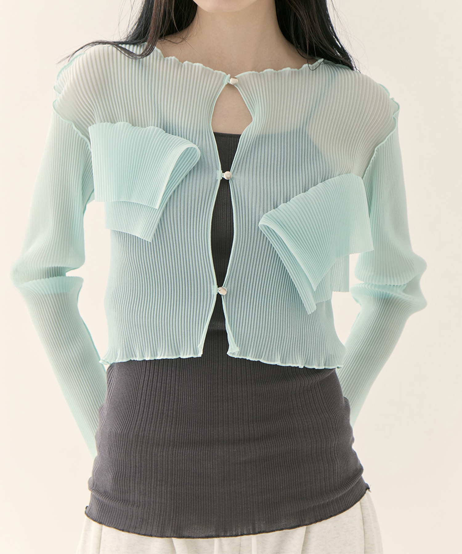 別注 SHEER CARDIGAN