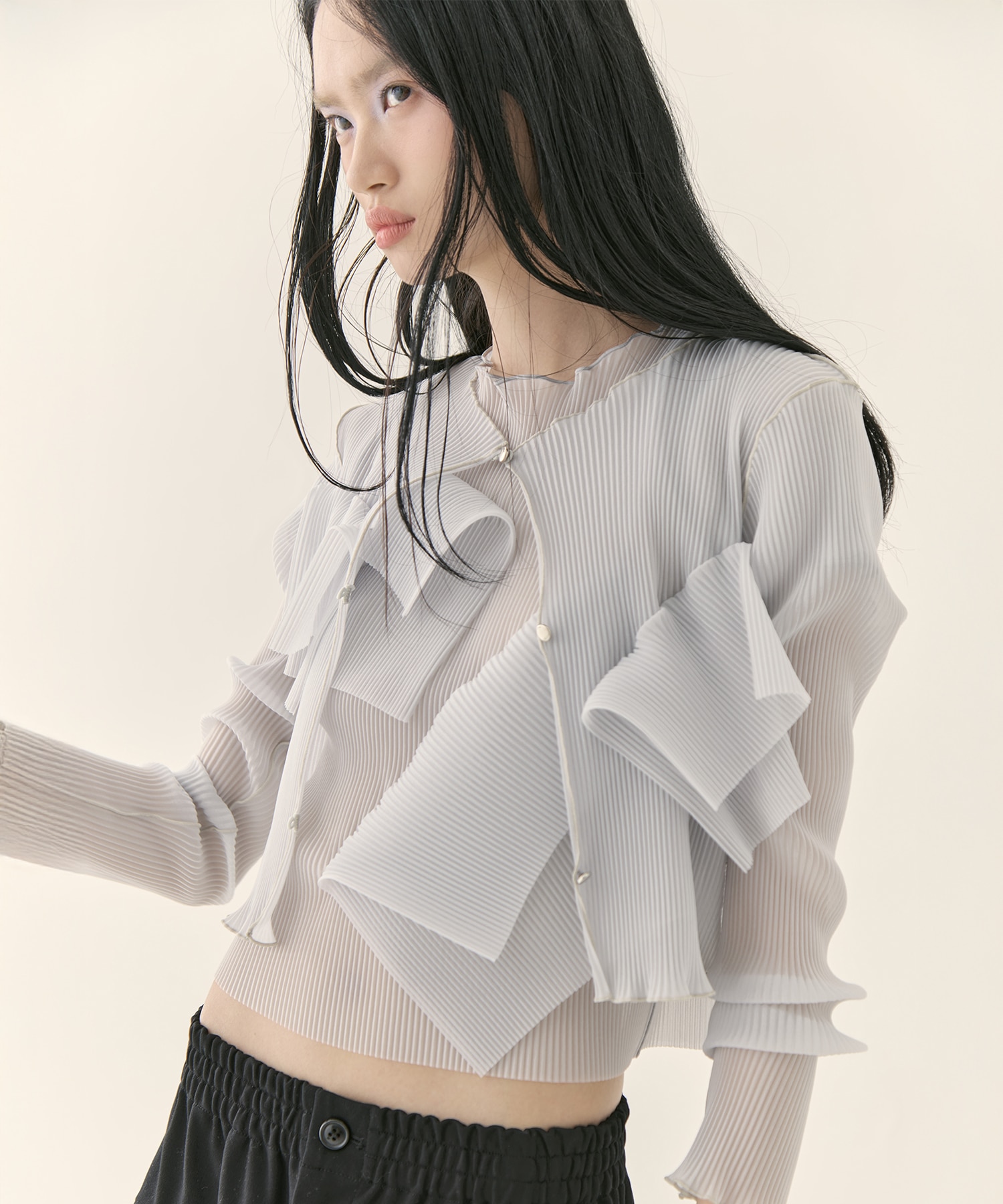 別注 SHEER CARDIGAN