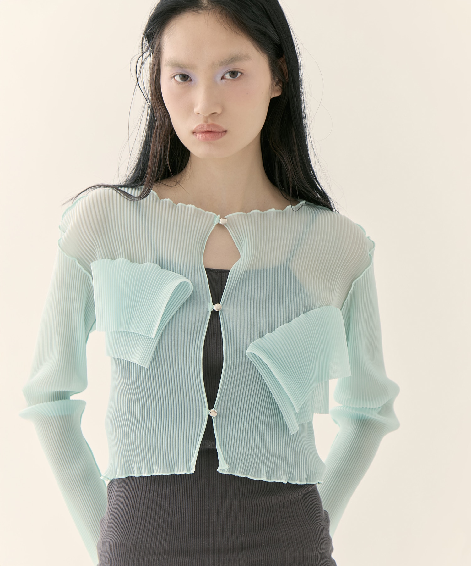 別注 SHEER CARDIGAN