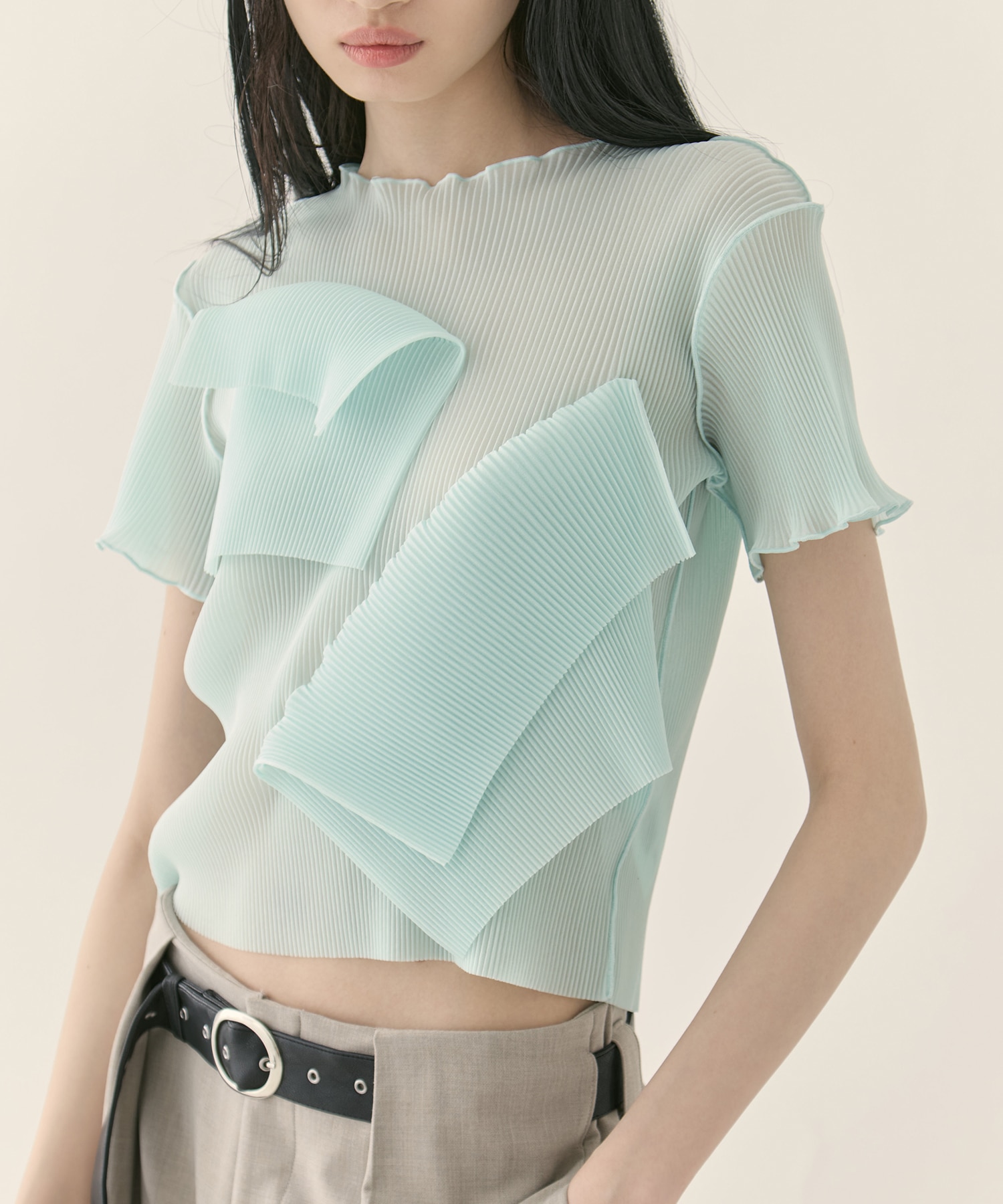別注 SHEER SHORT SLEEVE TOP