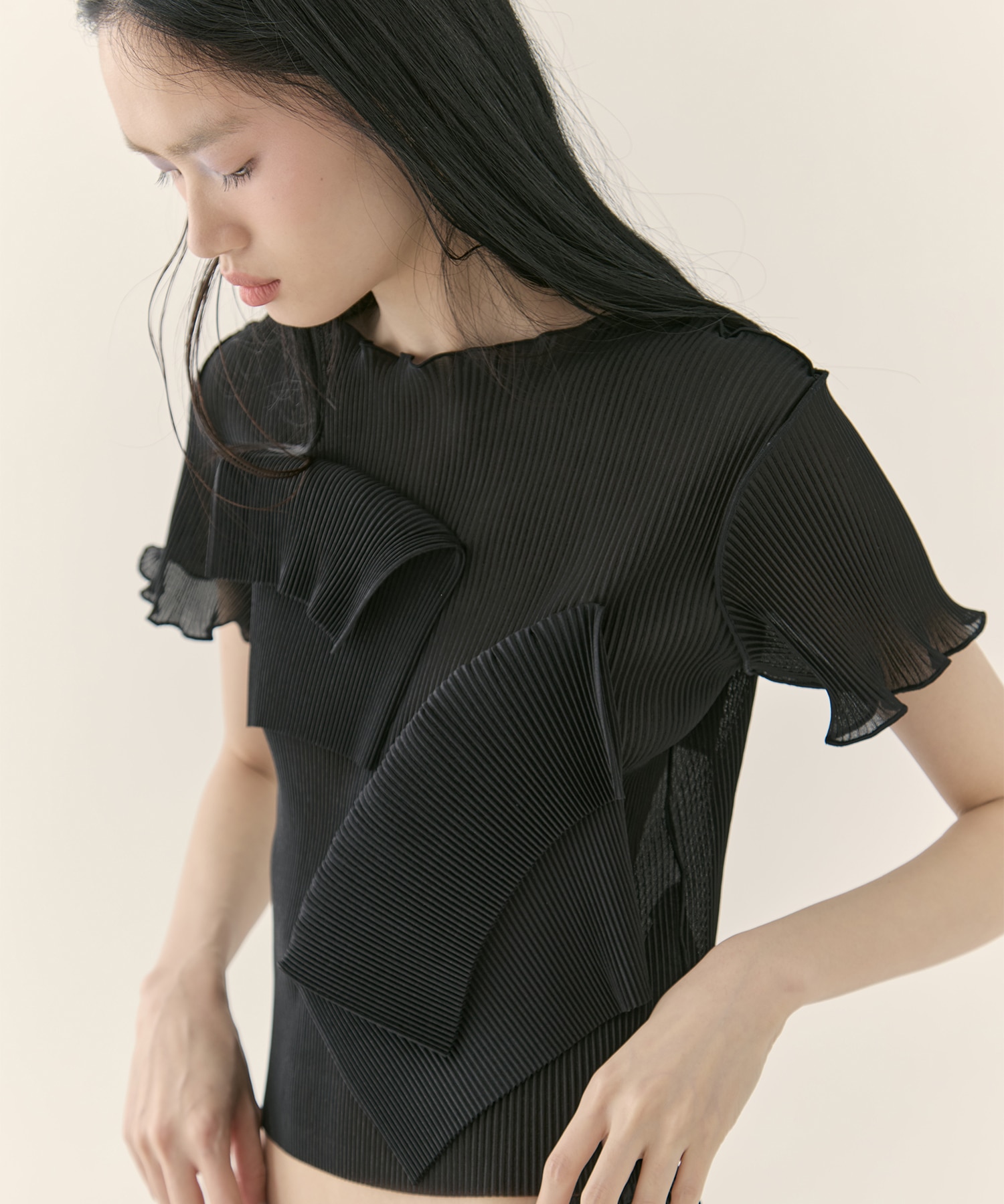 別注 SHEER SHORT SLEEVE TOP