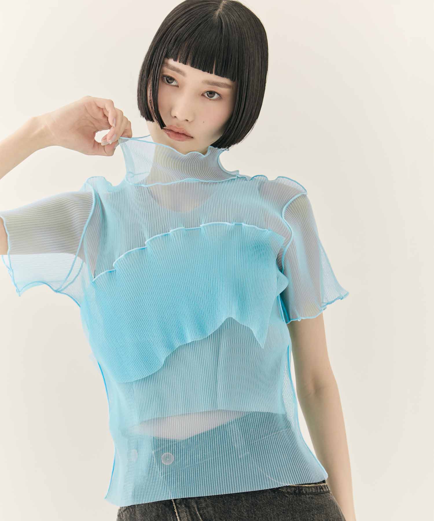 GHOST TODO TOP SHORTSLEEVE HIGHNECK +INNER