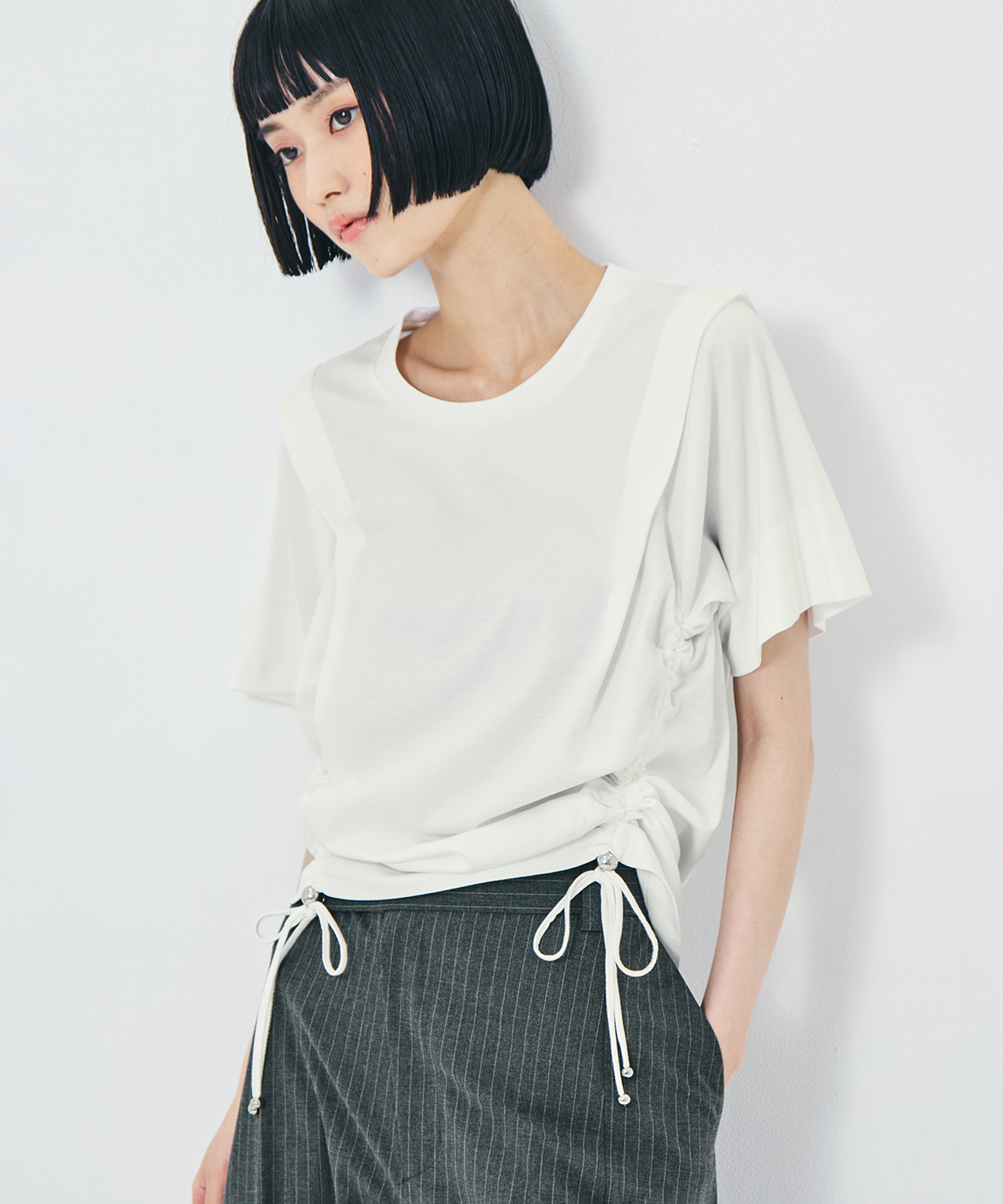 Multi Length Drawstring Tee