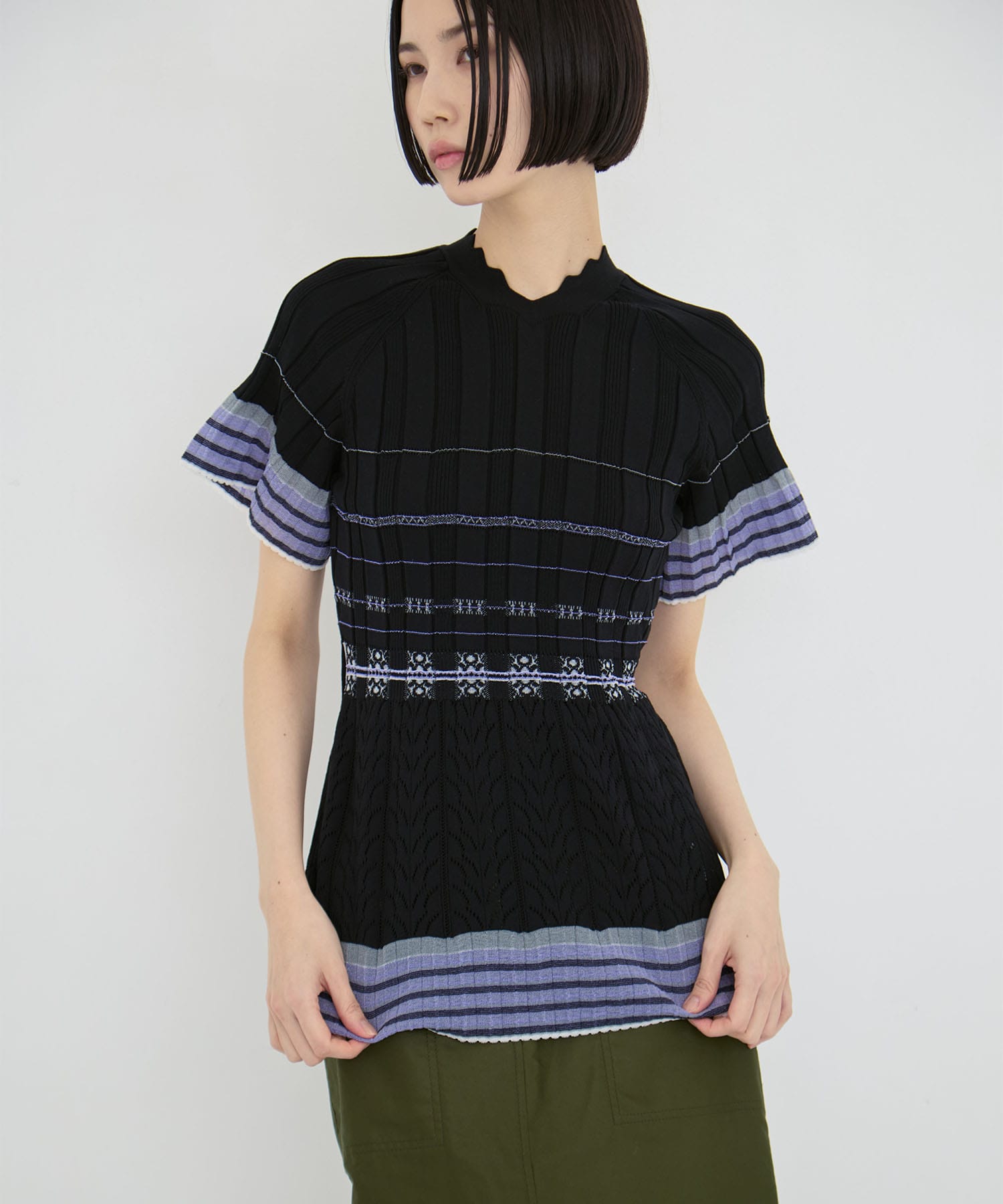 Lamp Shaped Knit Top