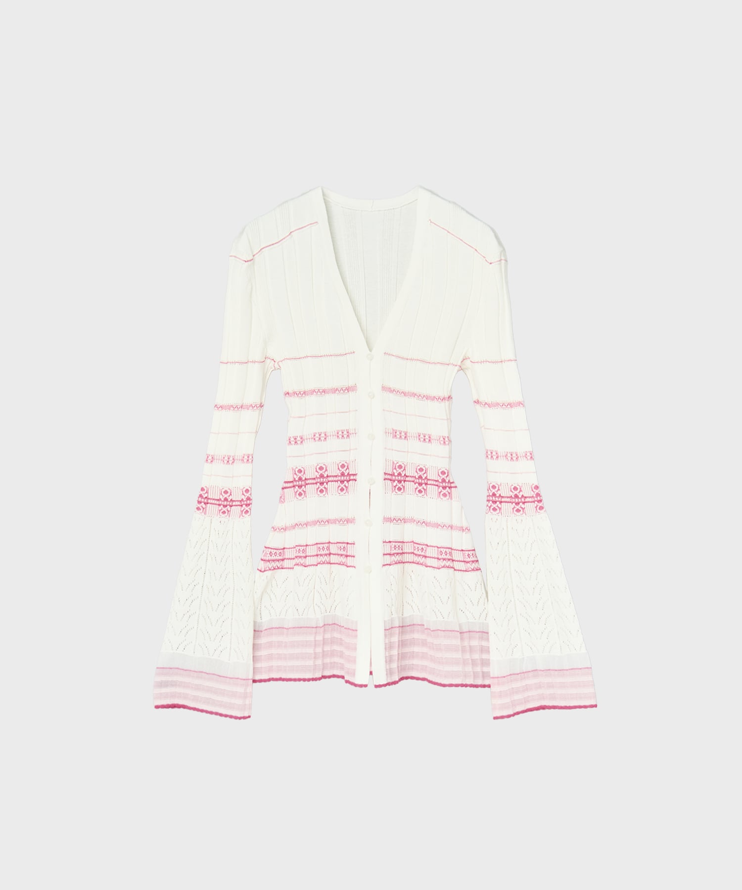 Lamp Shaped Knit Cardigan