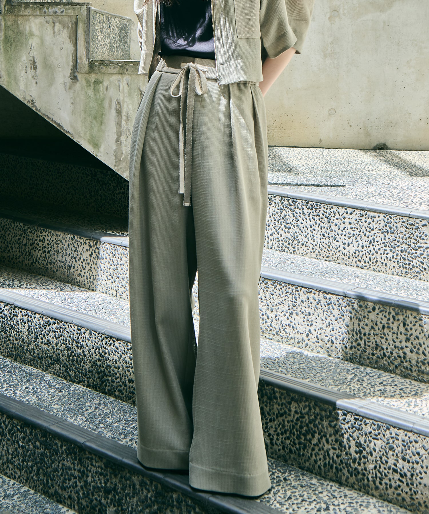 Washable Mesh Relax Trousers