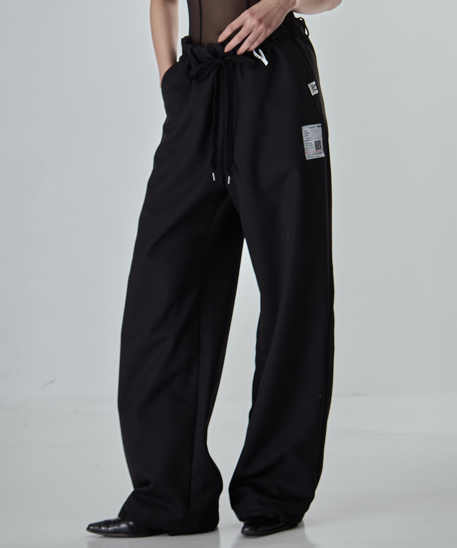 WOOLY TEXTURE EASY TROUSERS