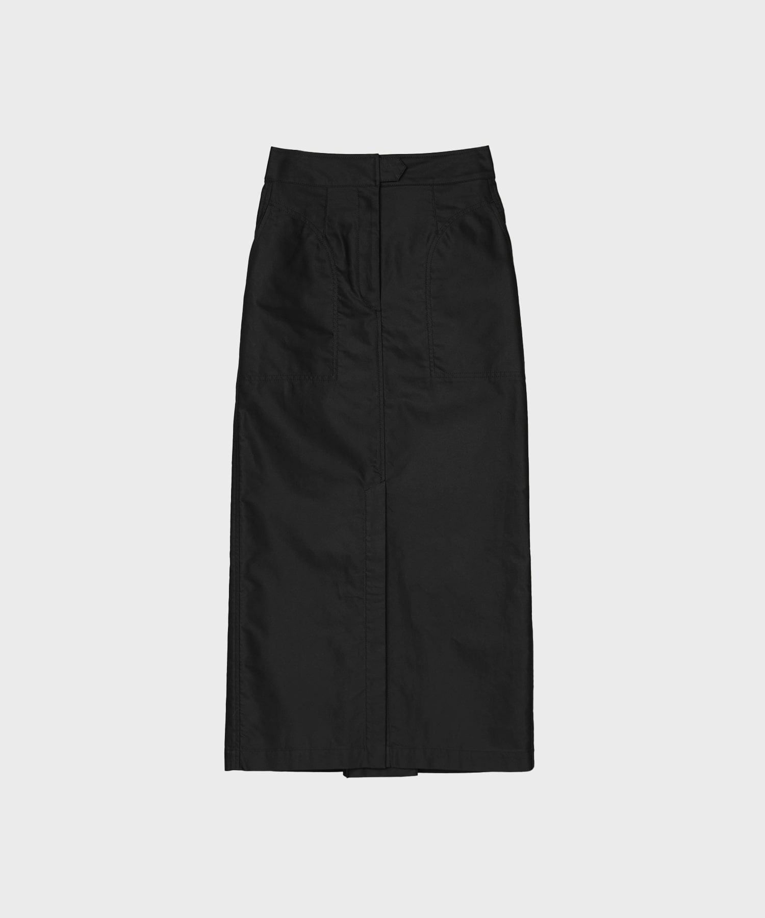 Cotton High Waisted Work Skirt