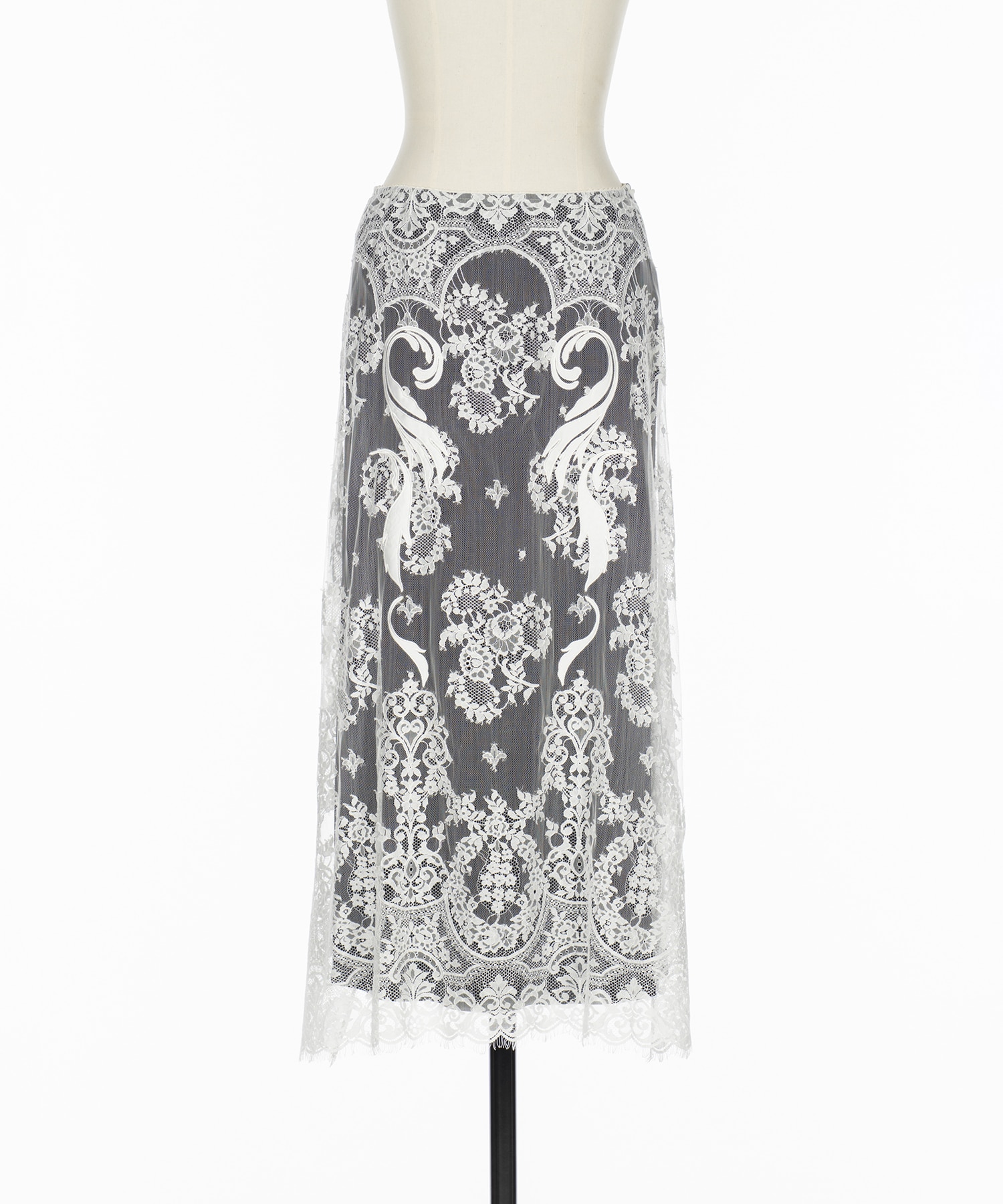 EMBROIDERED LACE SKIRT
