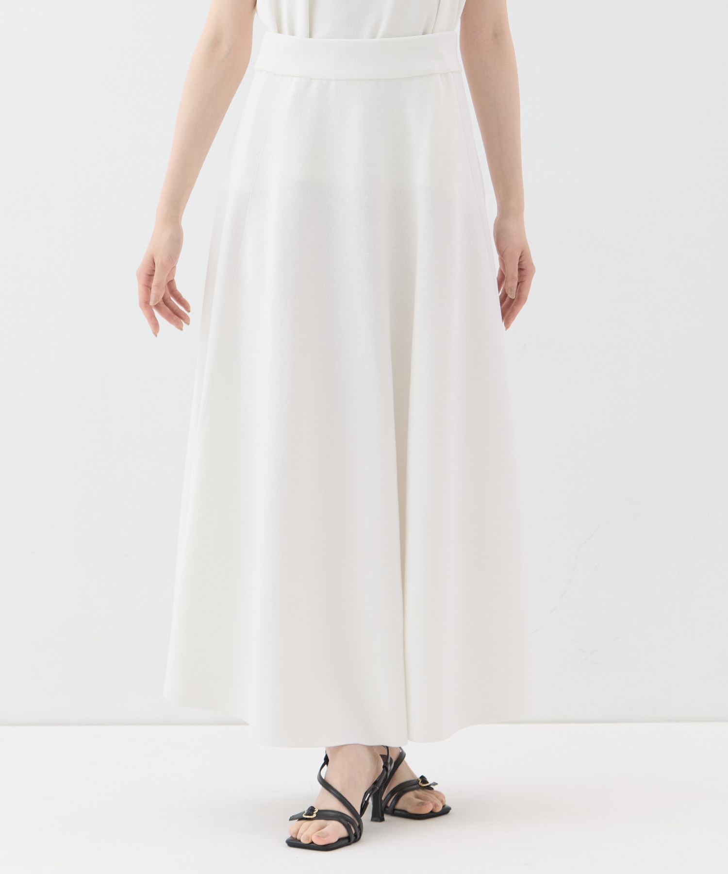 別注knit long flare skirt