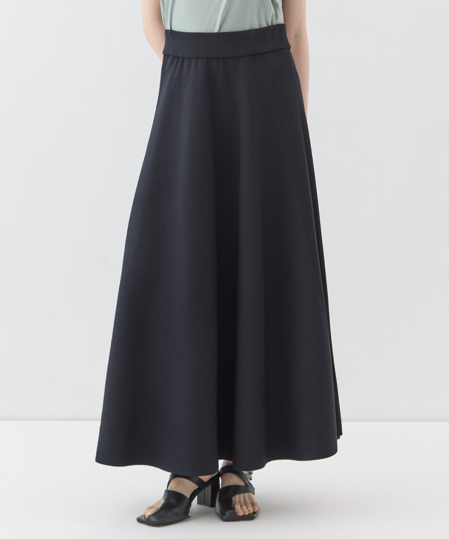 別注knit long flare skirt