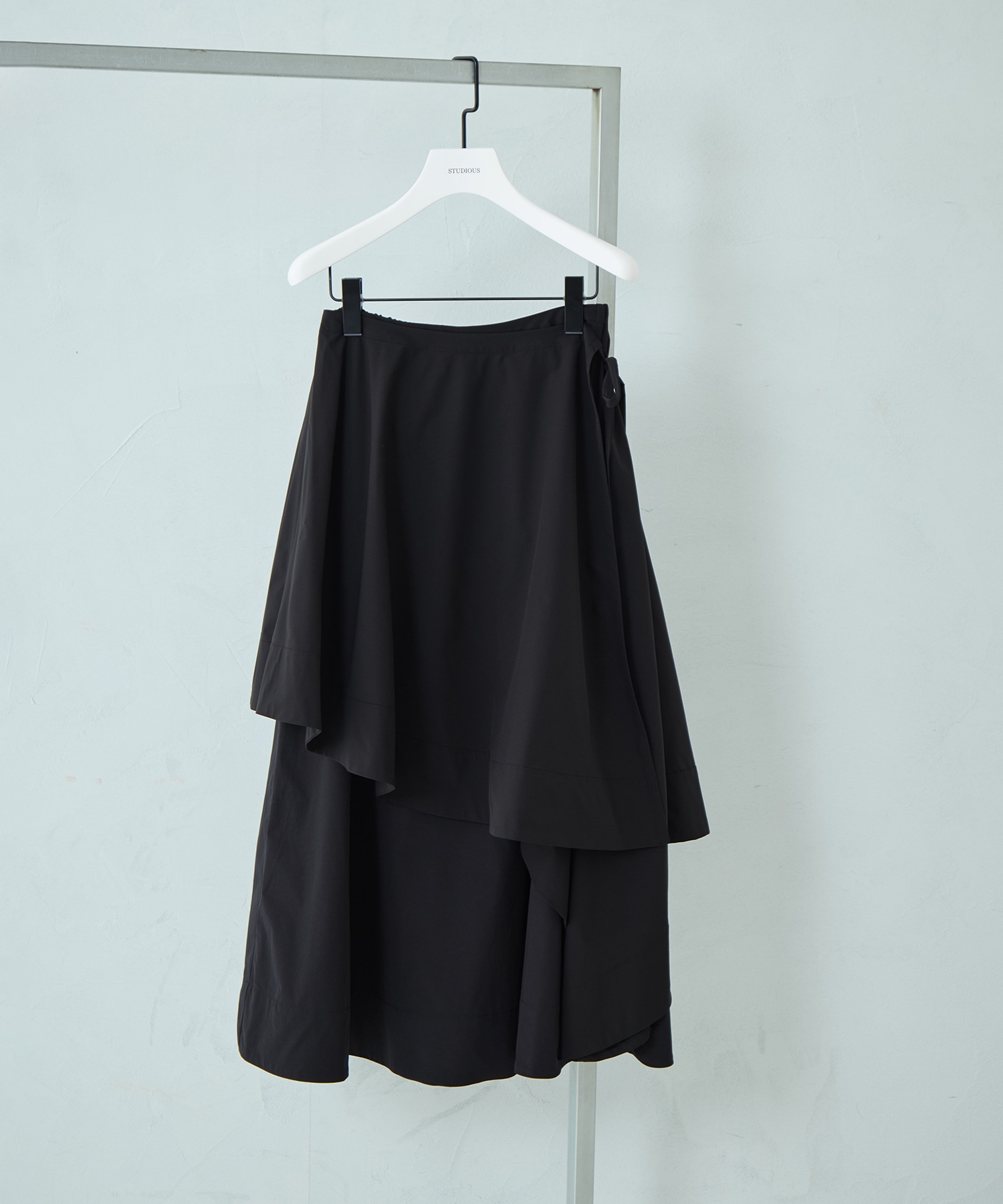 Asymmetry Wrap Layer Skirt