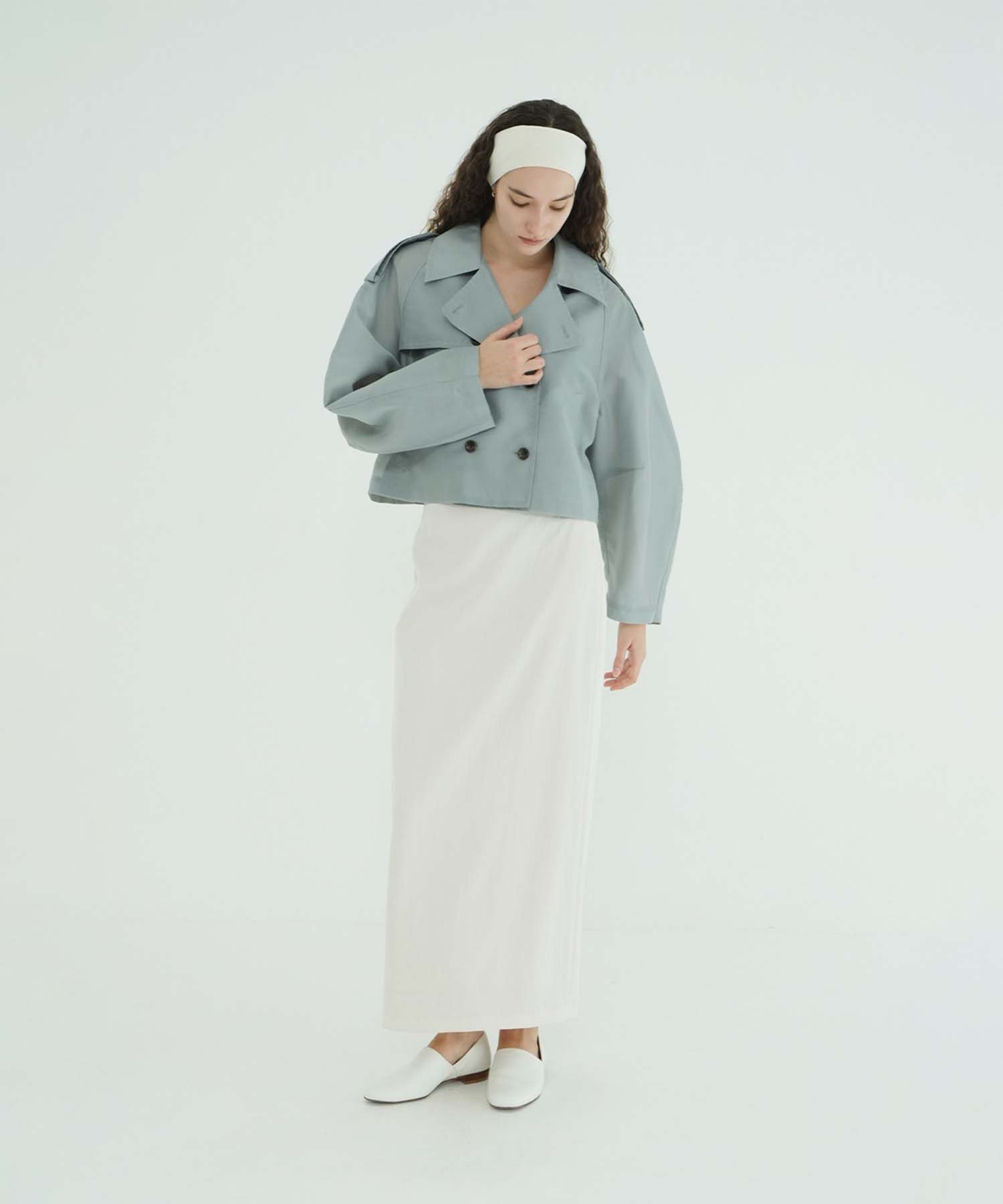 SHEER SHORT TRENCH JACKET