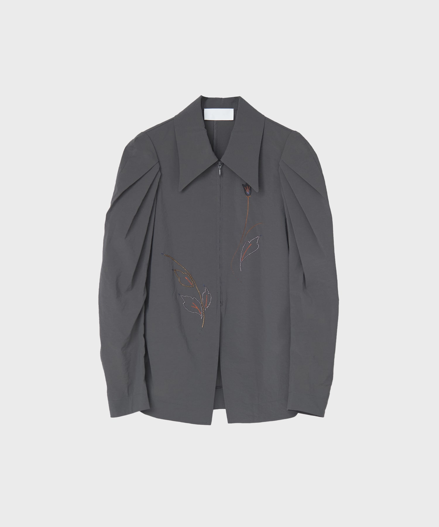 Stretch Beaded Detail Tuck Jacket