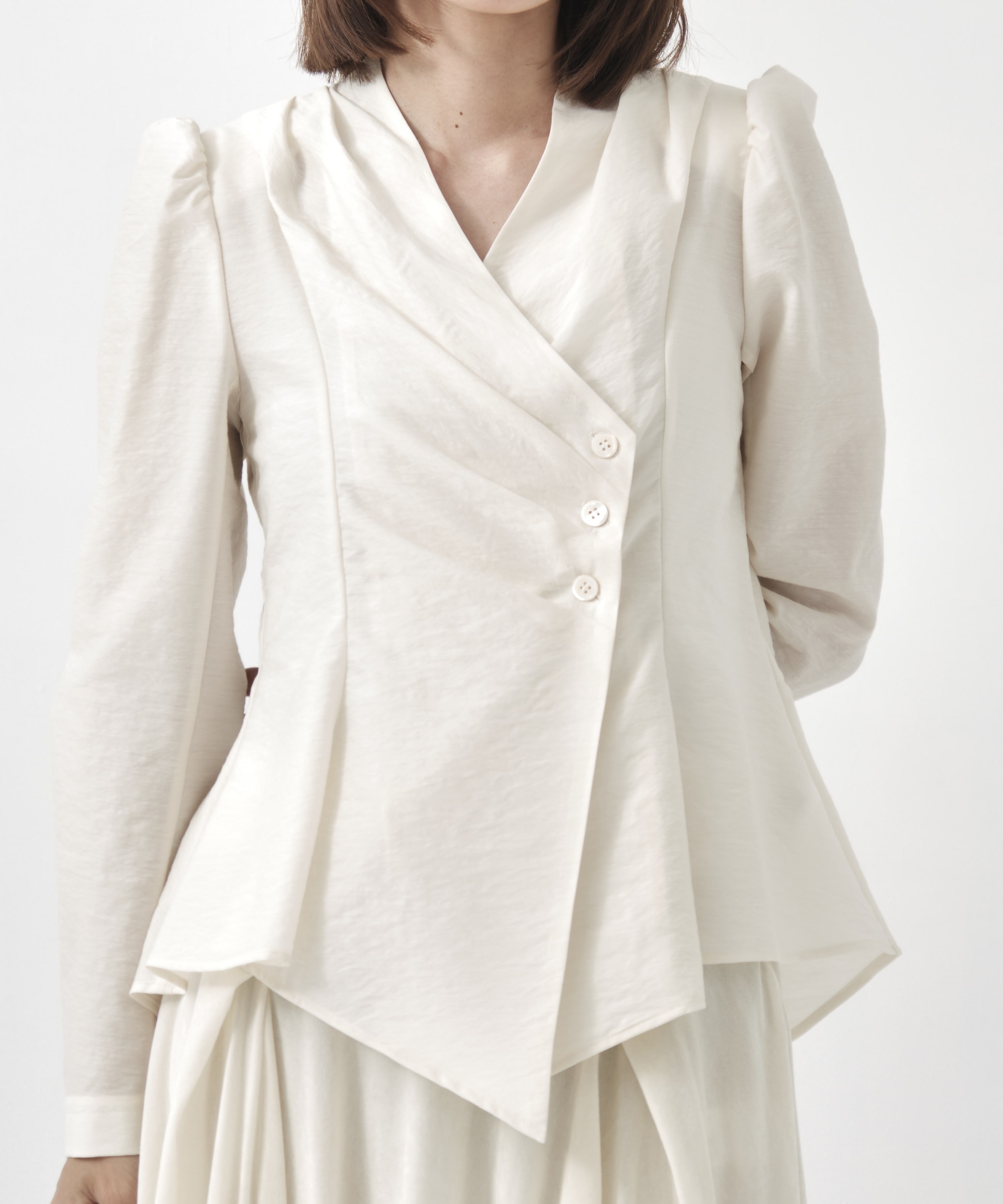 DRAPED WRAP JACKET