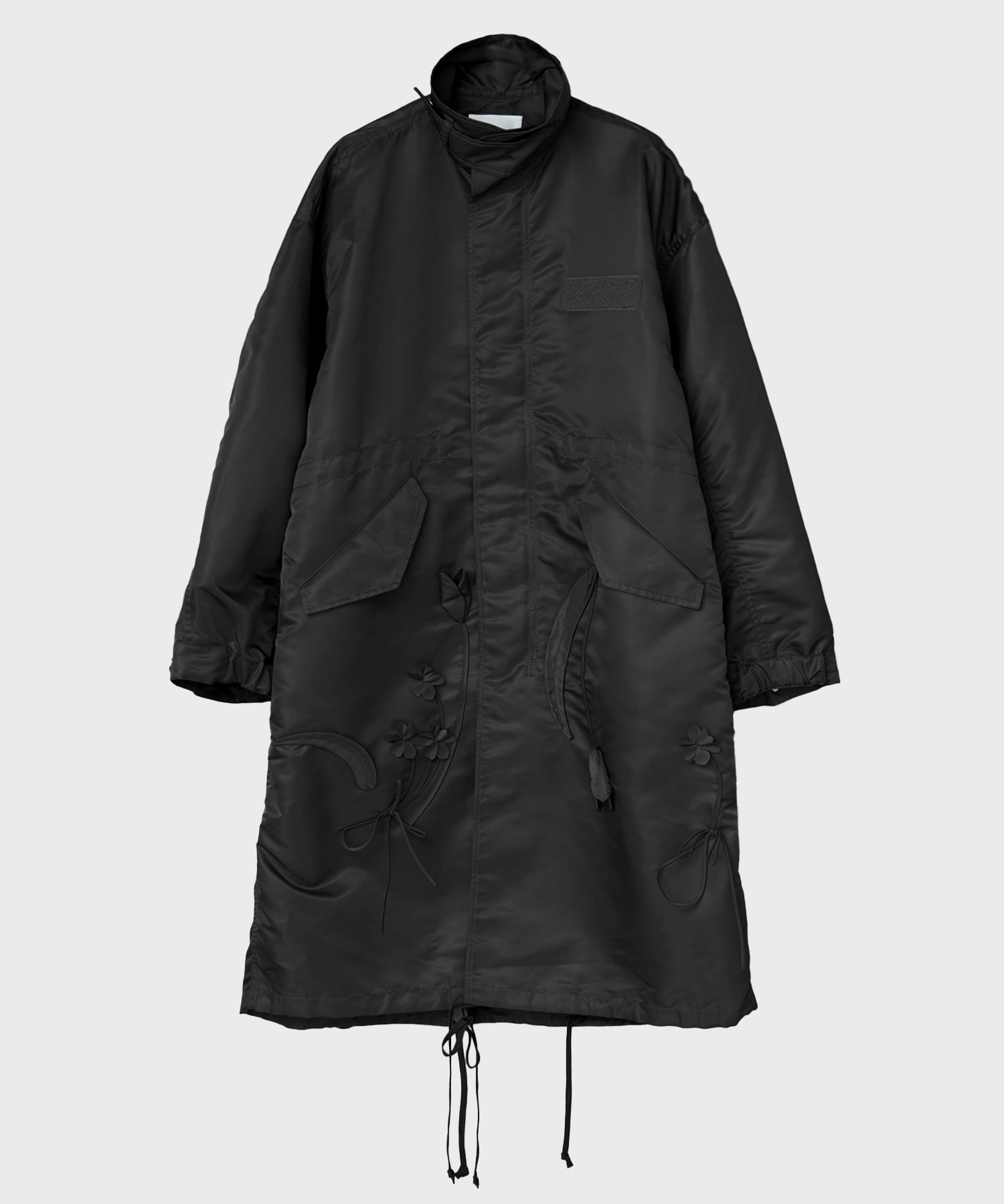 Nylon Twill 3D Embroidery Mods Coat