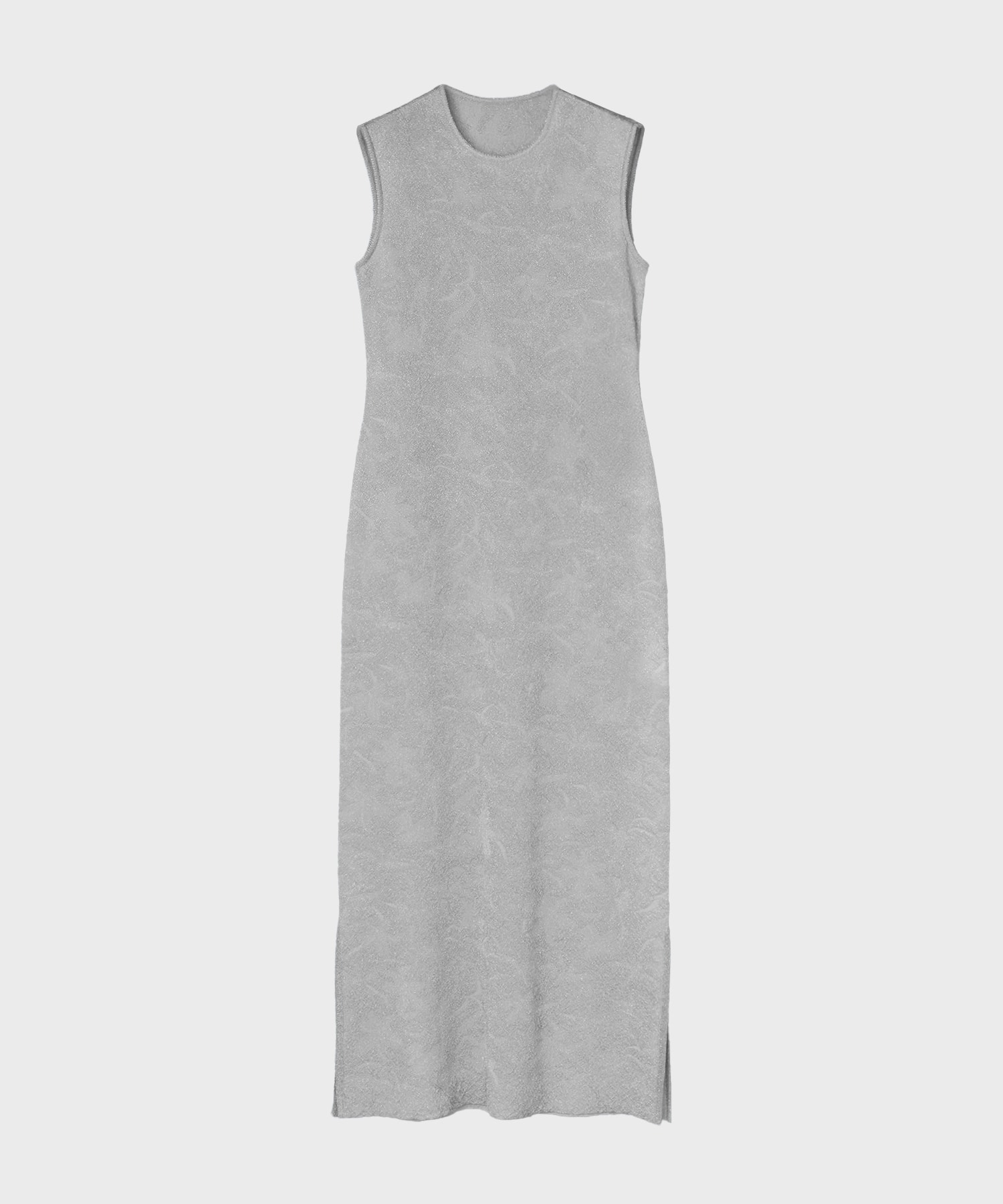 Floral Jacquard Sheer Knit Dress