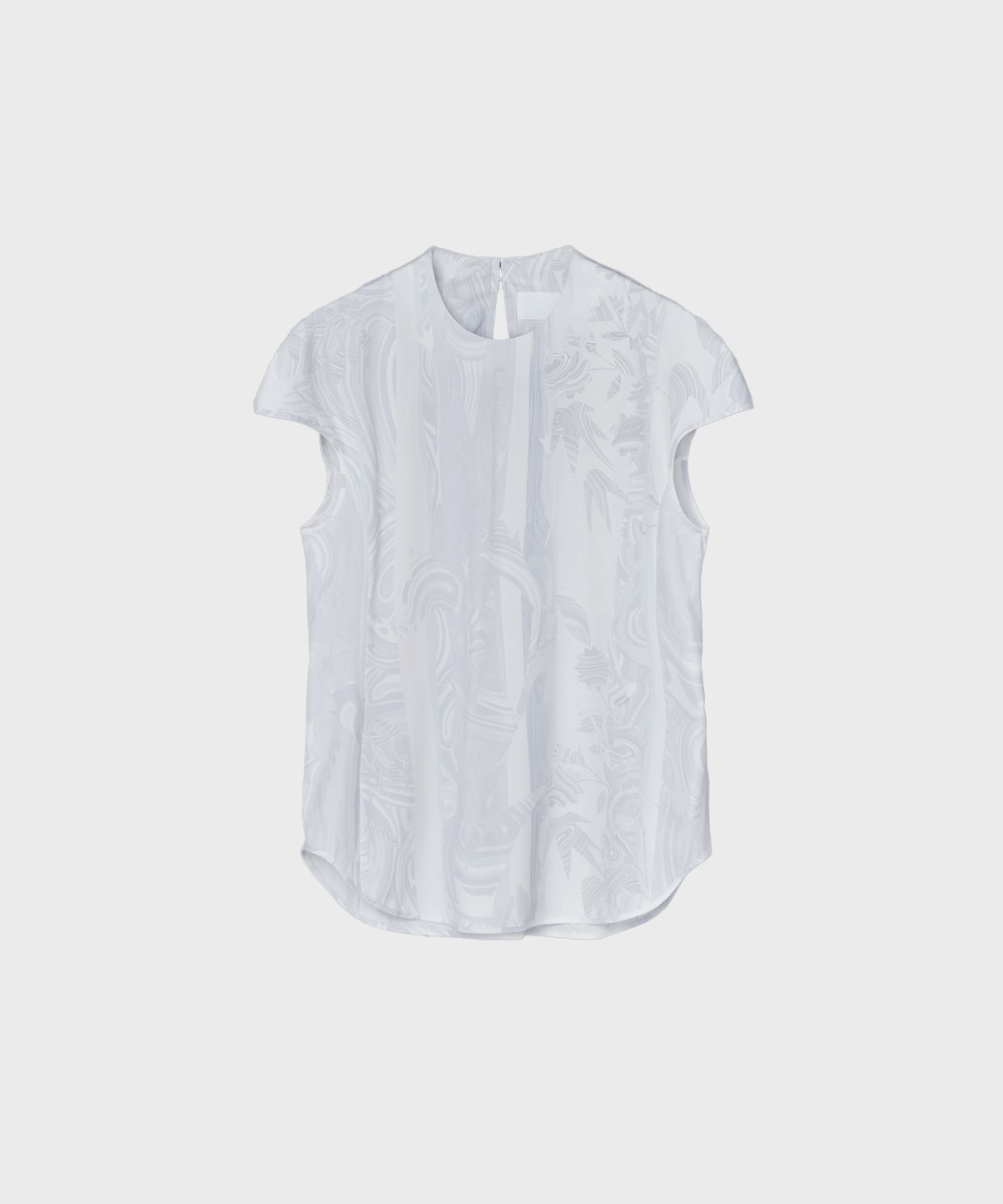 Marble Print Jersey Short Sleeve Top