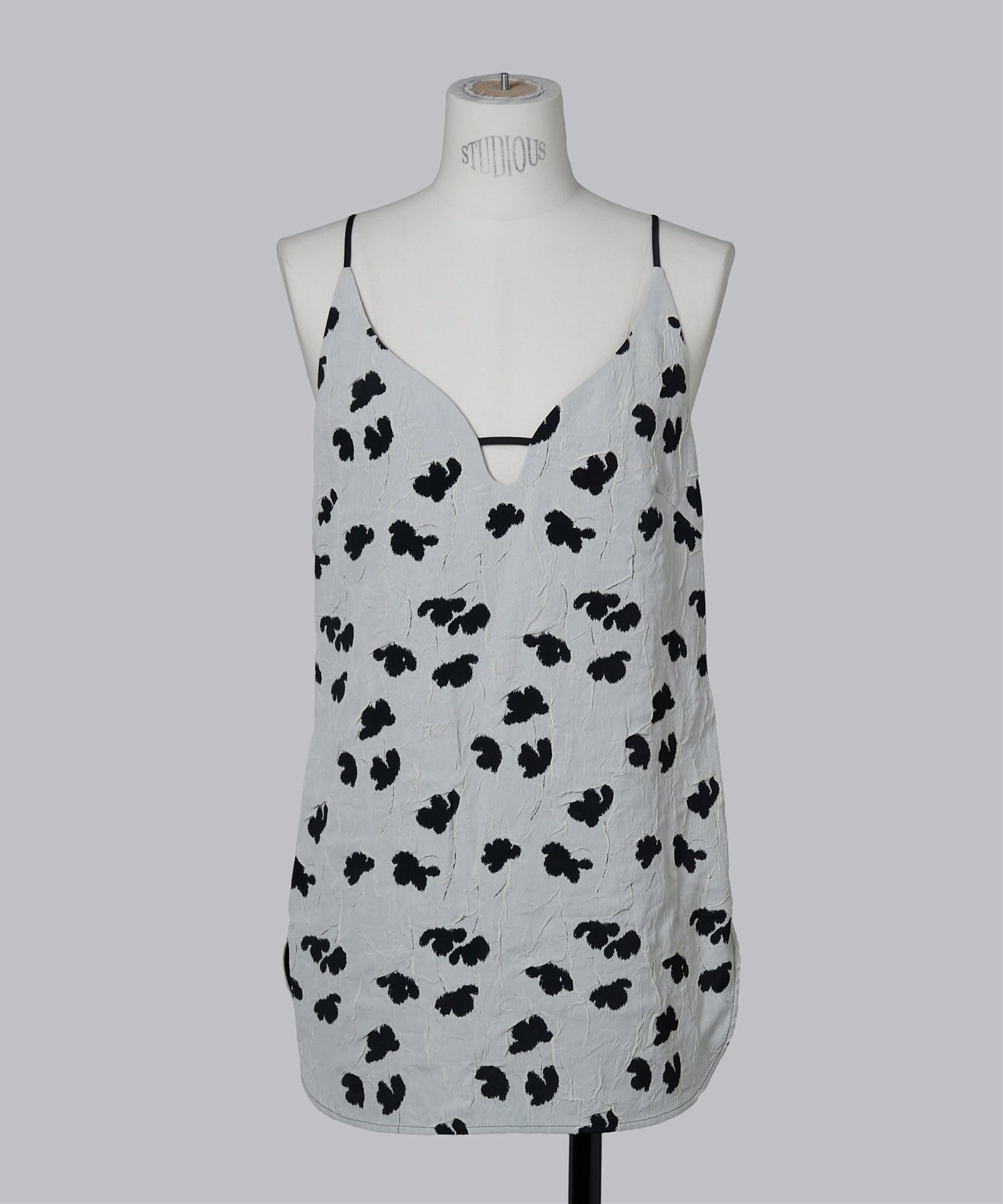 Double Layered Floral Jacquard Camisole