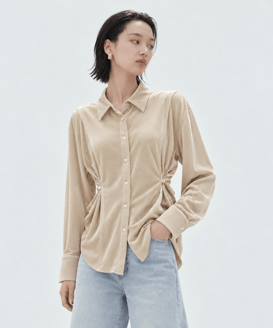 Strech Velour Shirt
