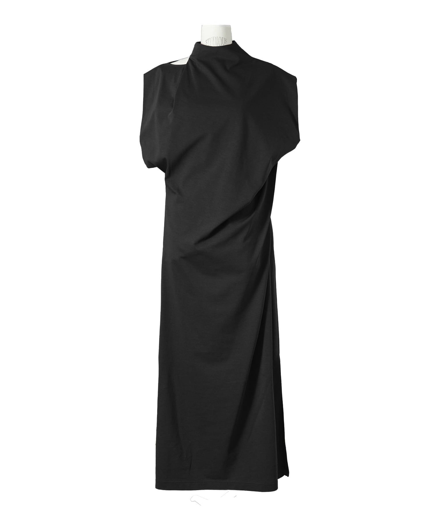 Cotton Jersey Asymmetric Dress