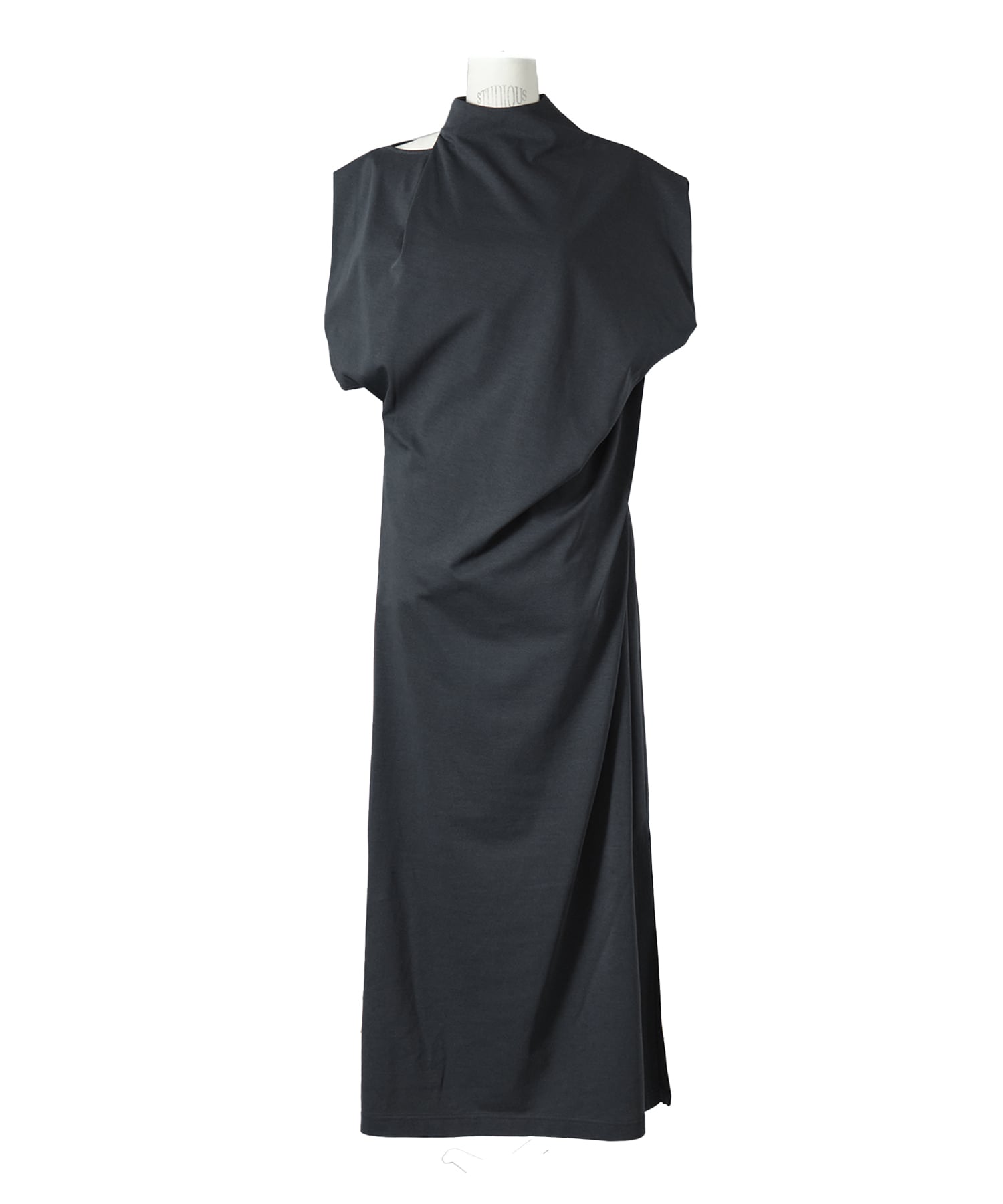Cotton Jersey Asymmetric Dress