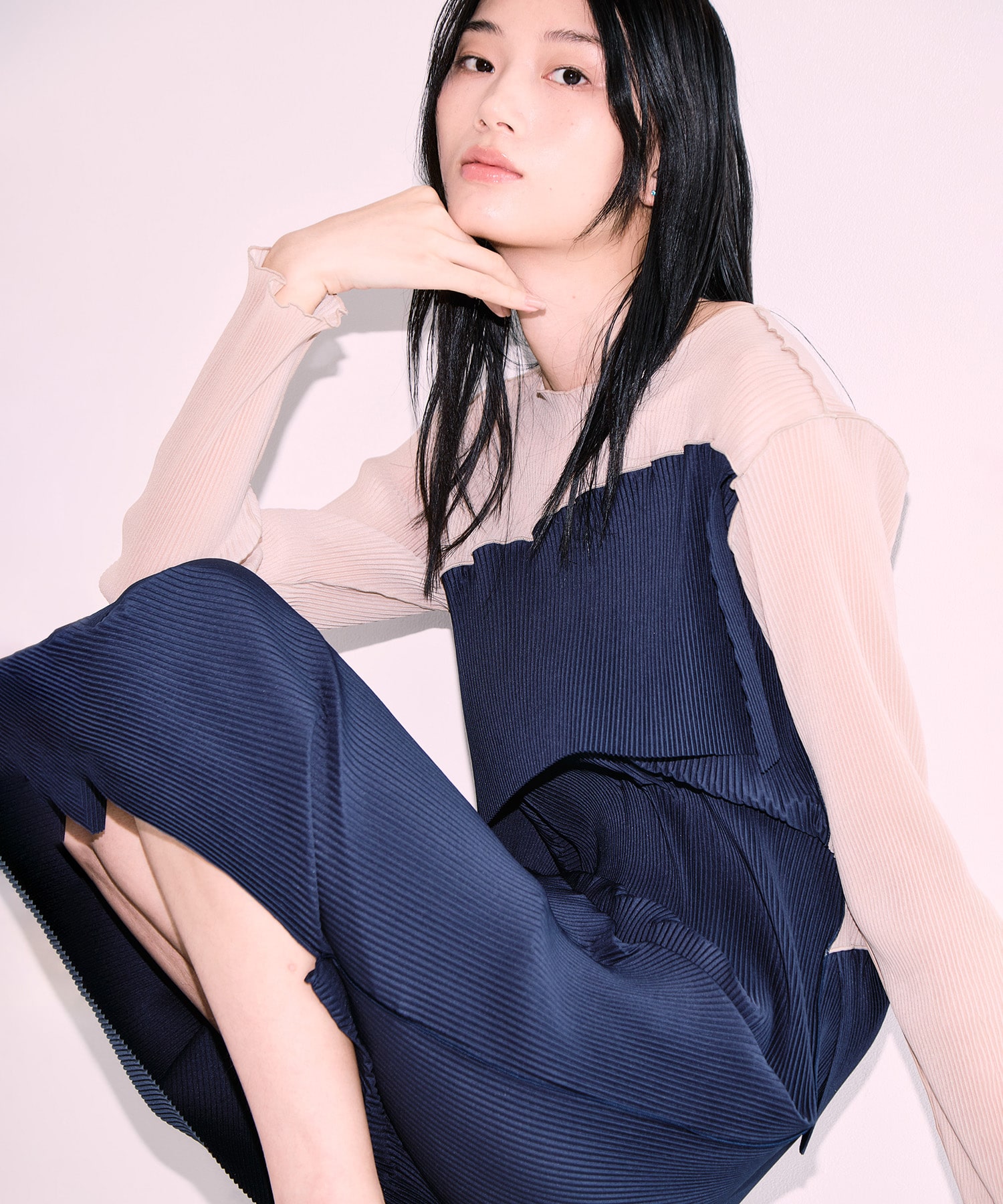 別注 SHEER DOCKING DRESS