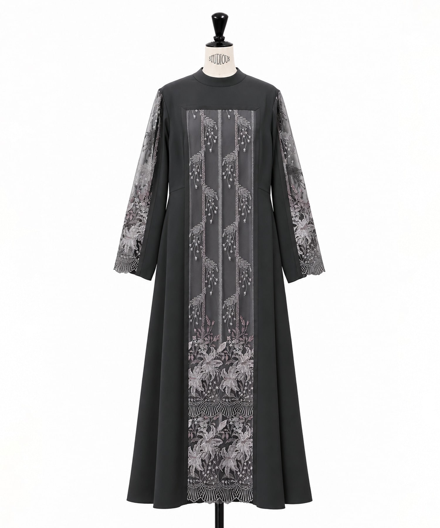 Framed flower lace dress