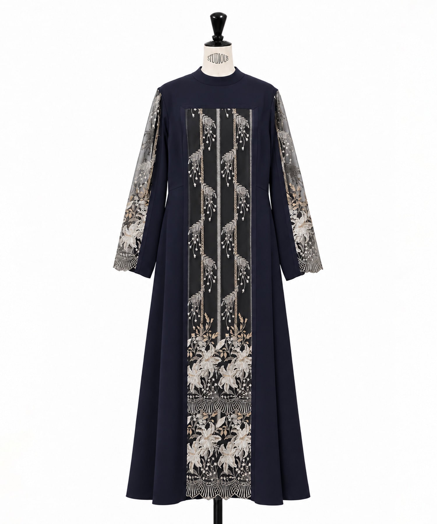 Framed flower lace dress