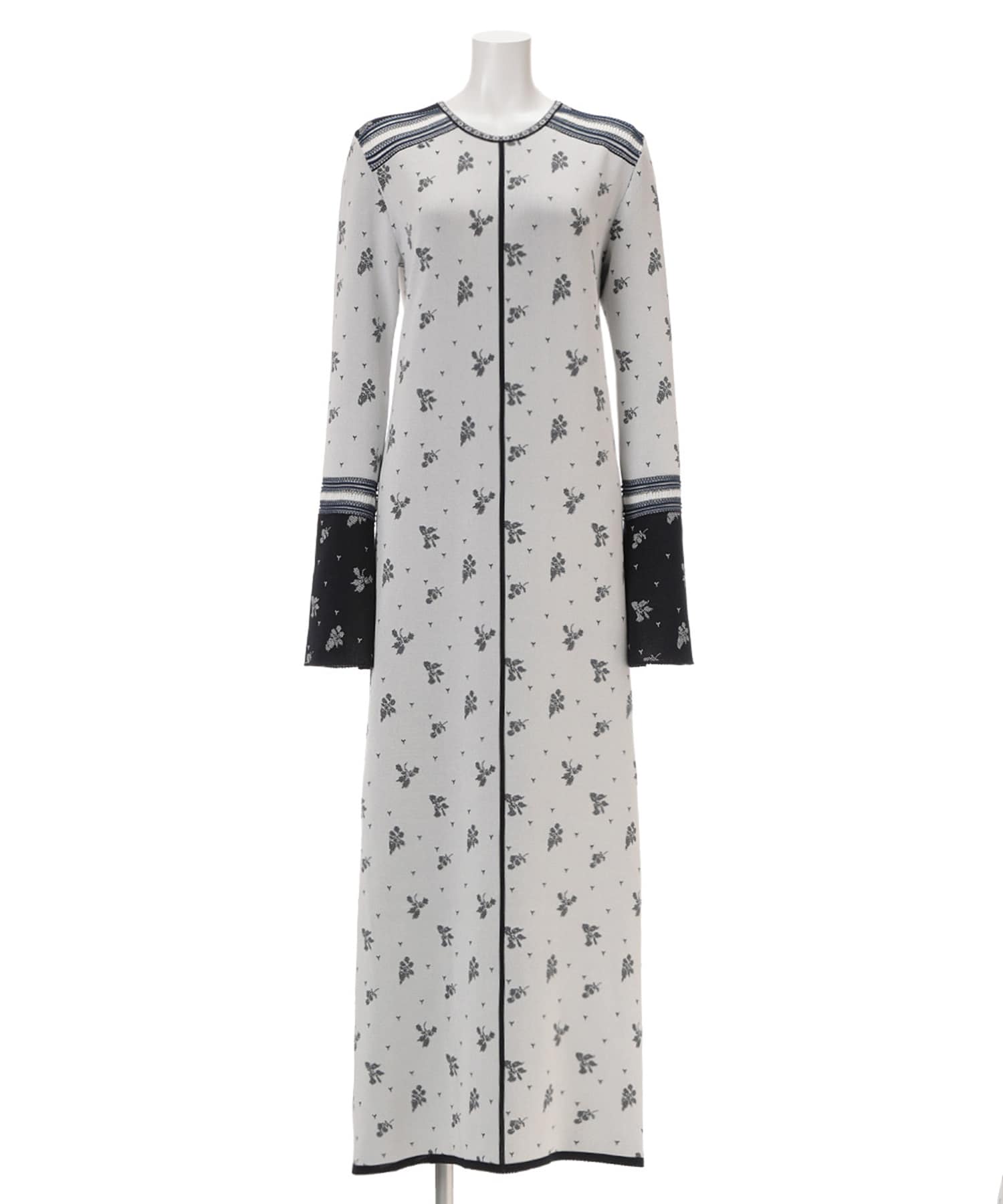 Floral Jacquard Knit Dress