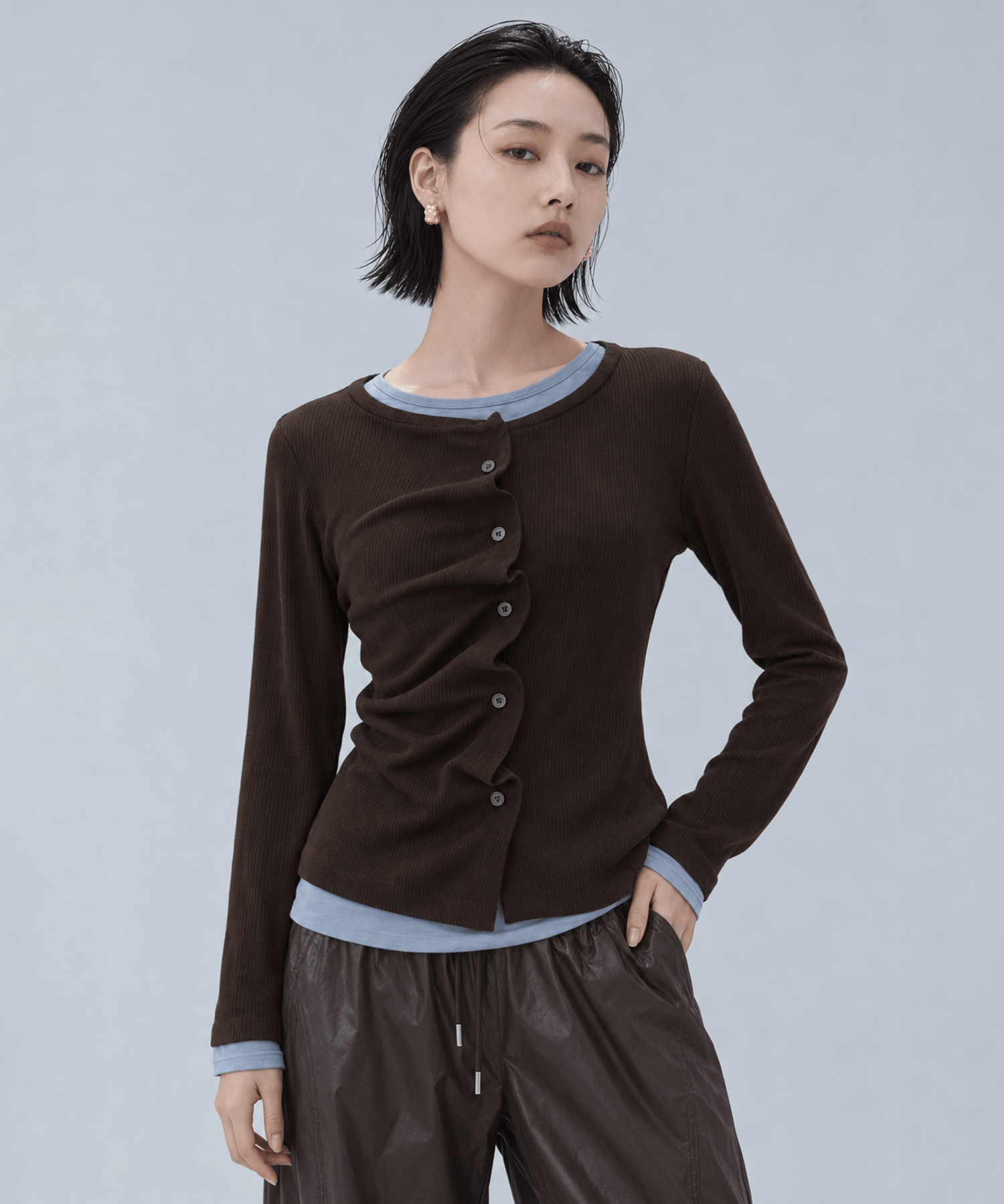2Piece Layered Rib Top