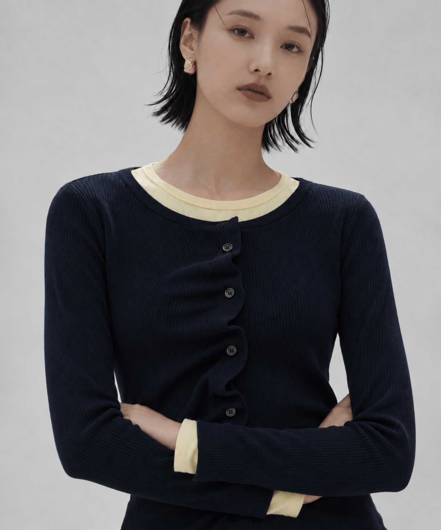 2Piece Layered Rib Top