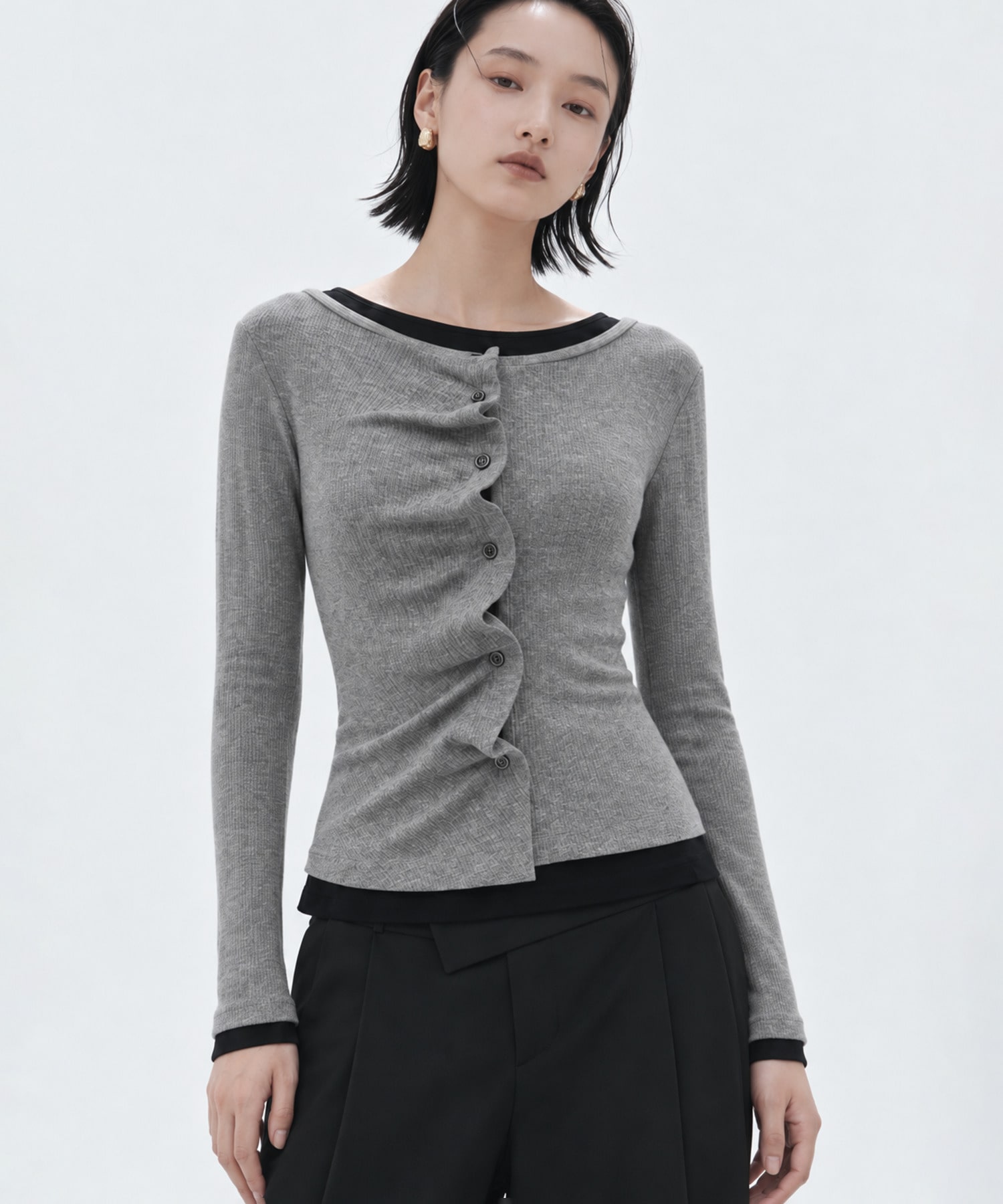 2Piece Layered Rib Top
