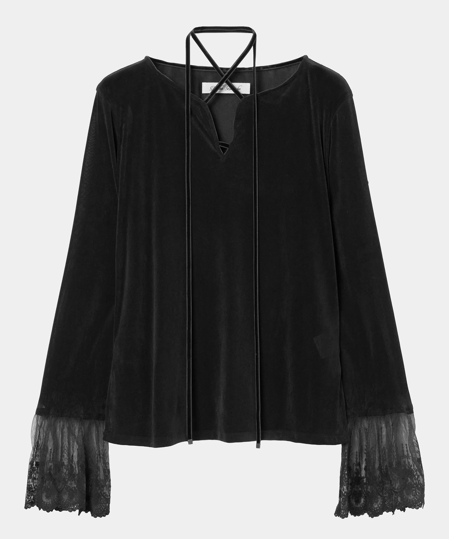 flocky tulle pullover