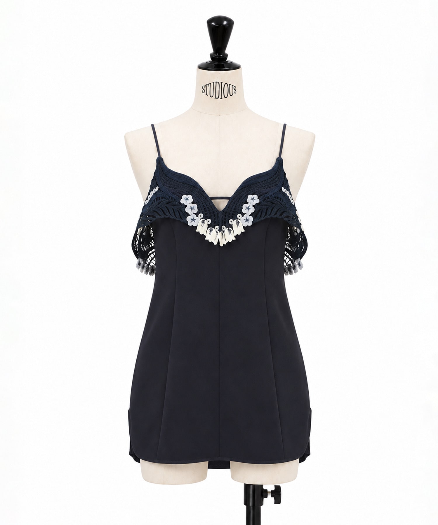 Triacetate Embroidery Camisole Top